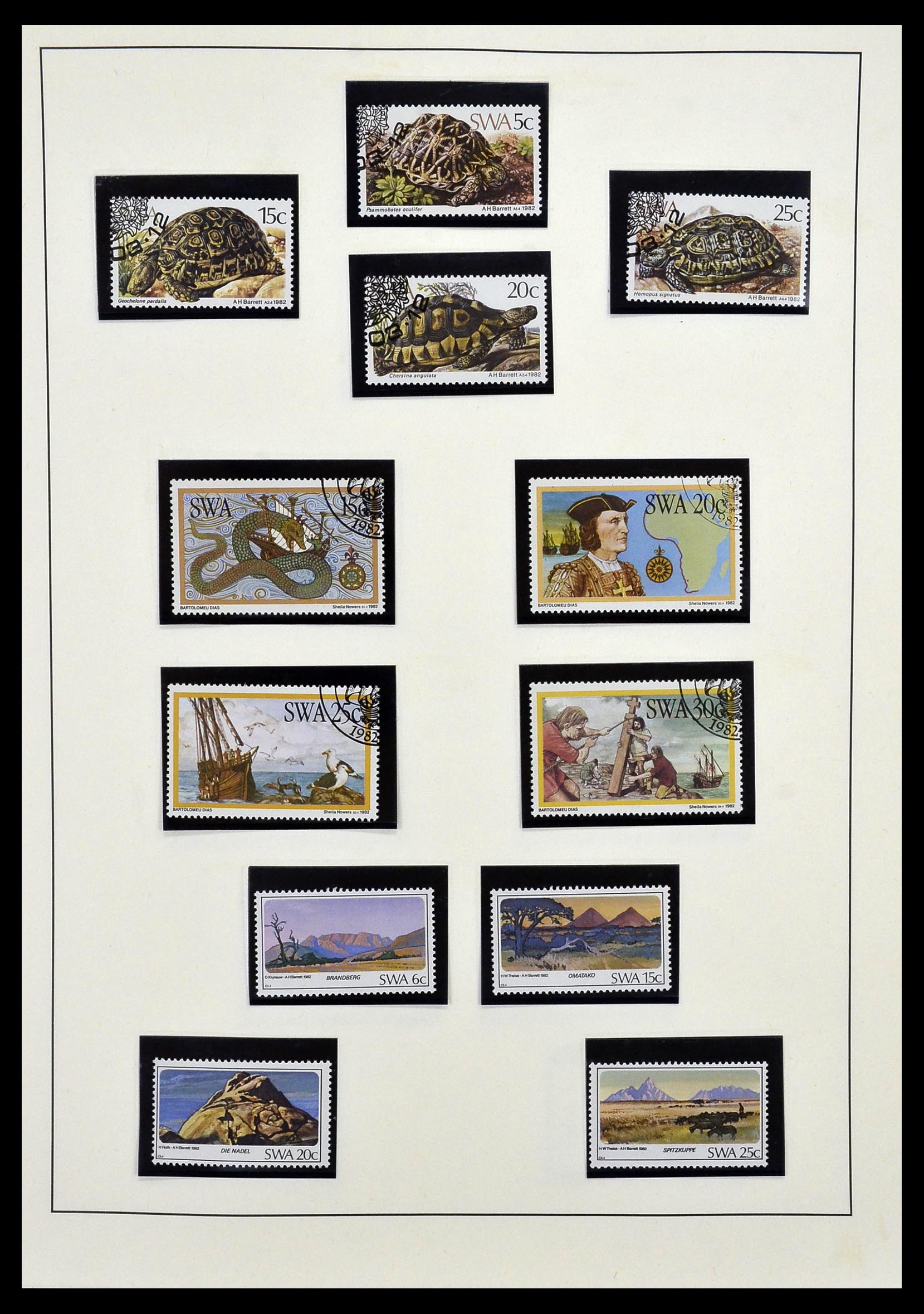 33979 032 - Postzegelverzameling 33979 Zuid West Afrika - Namibië 1923-1996.