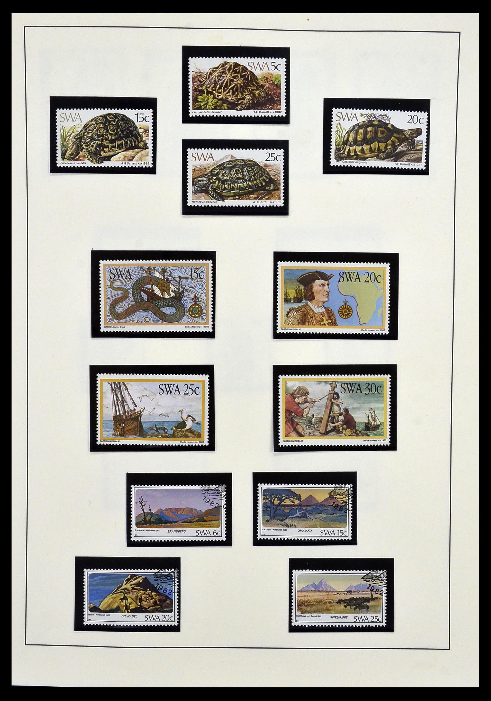 33979 033 - Postzegelverzameling 33979 Zuid West Afrika - Namibië 1923-1996.