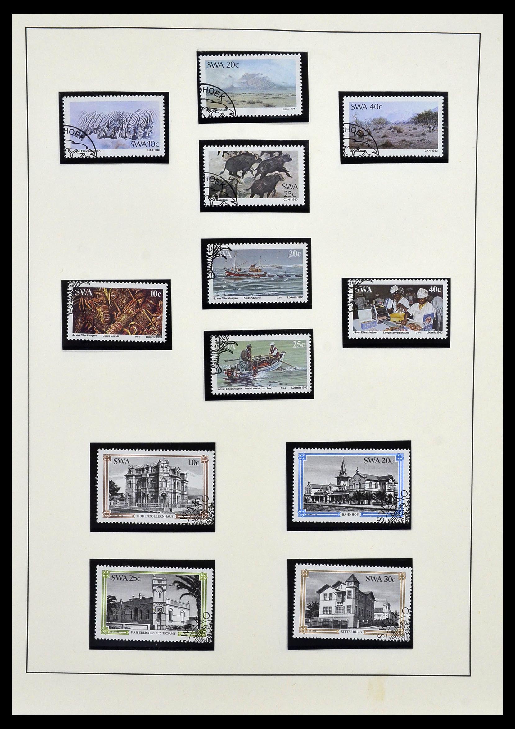 33979 036 - Postzegelverzameling 33979 Zuid West Afrika - Namibië 1923-1996.