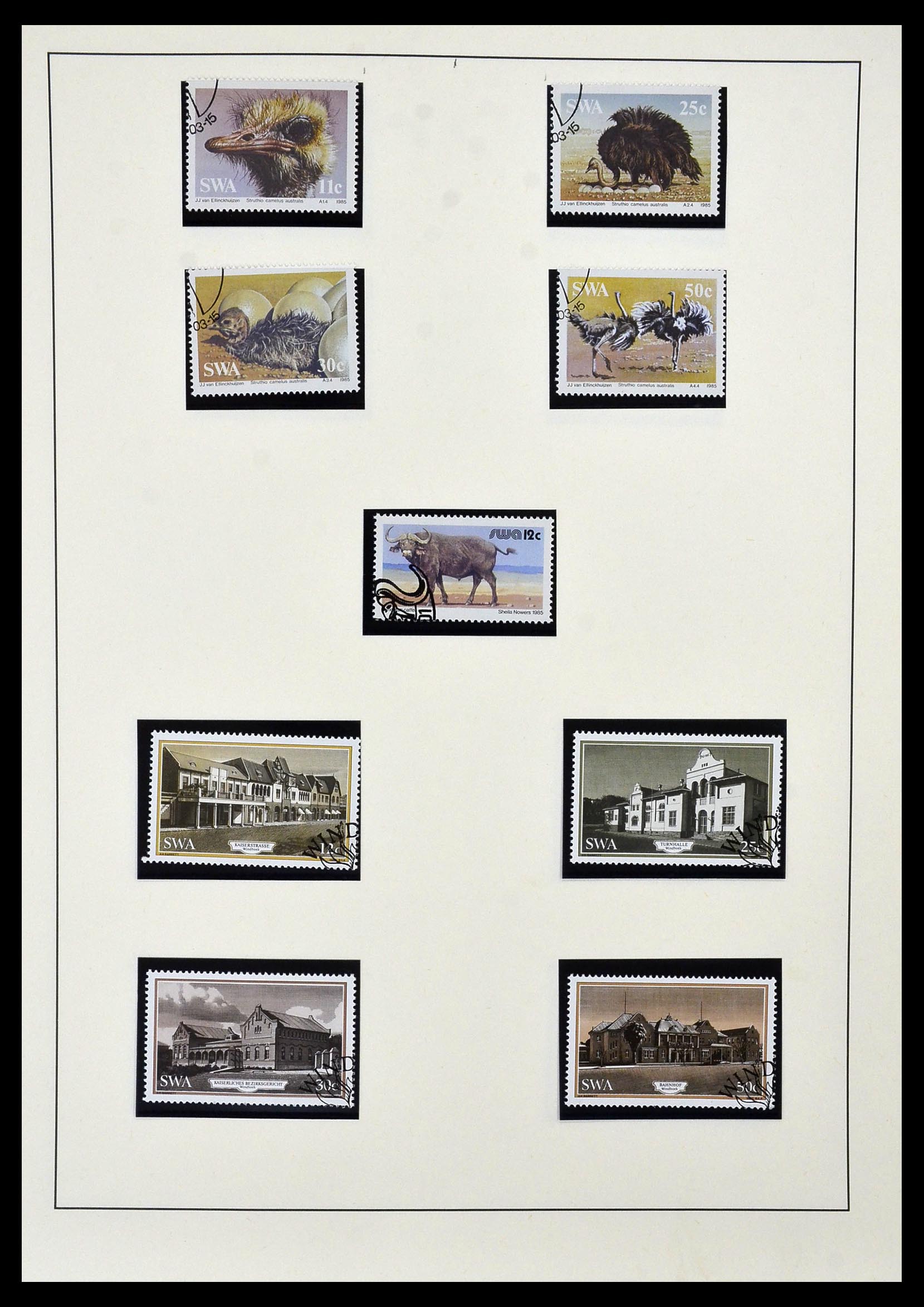 33979 040 - Postzegelverzameling 33979 Zuid West Afrika - Namibië 1923-1996.