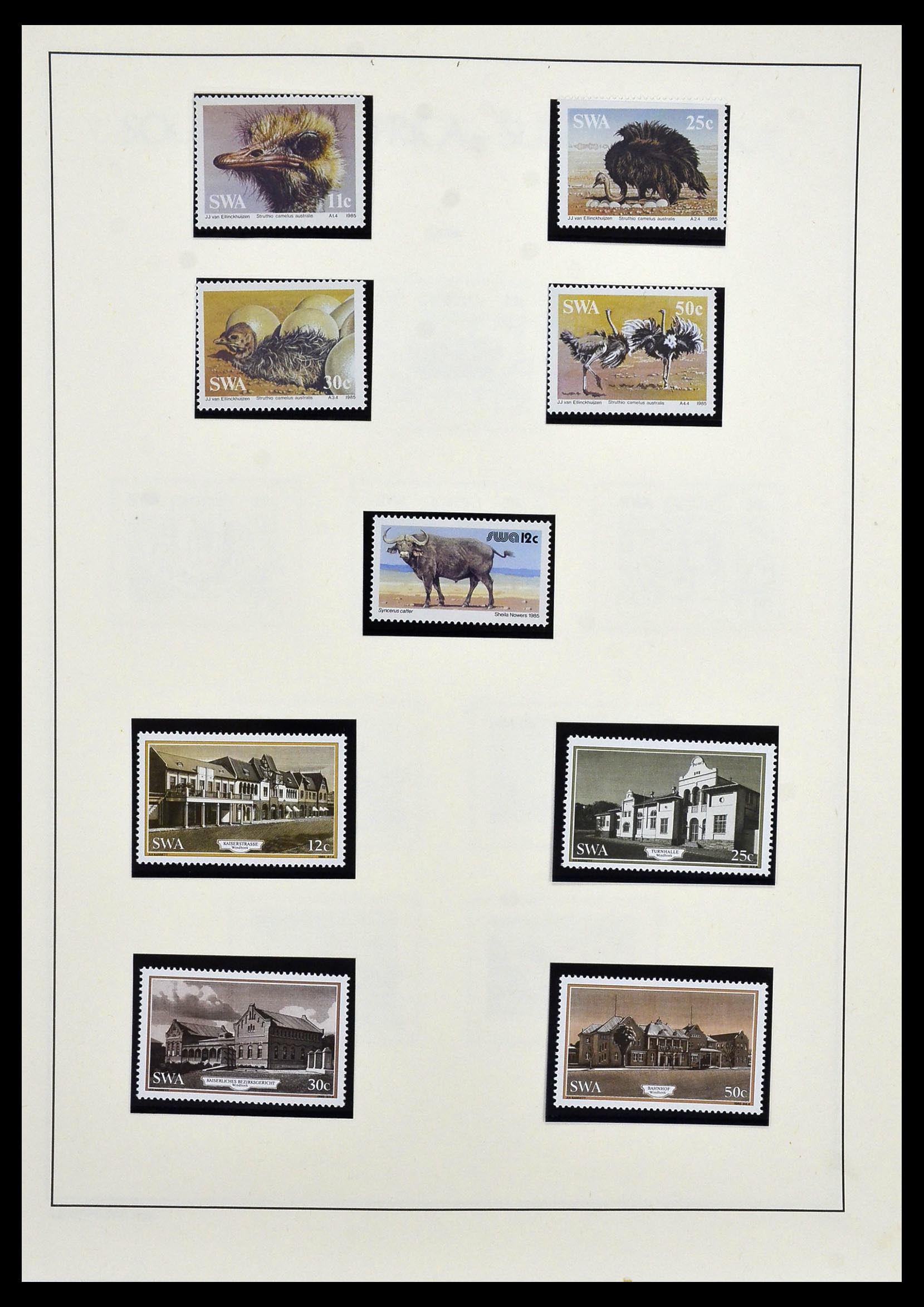 33979 041 - Postzegelverzameling 33979 Zuid West Afrika - Namibië 1923-1996.
