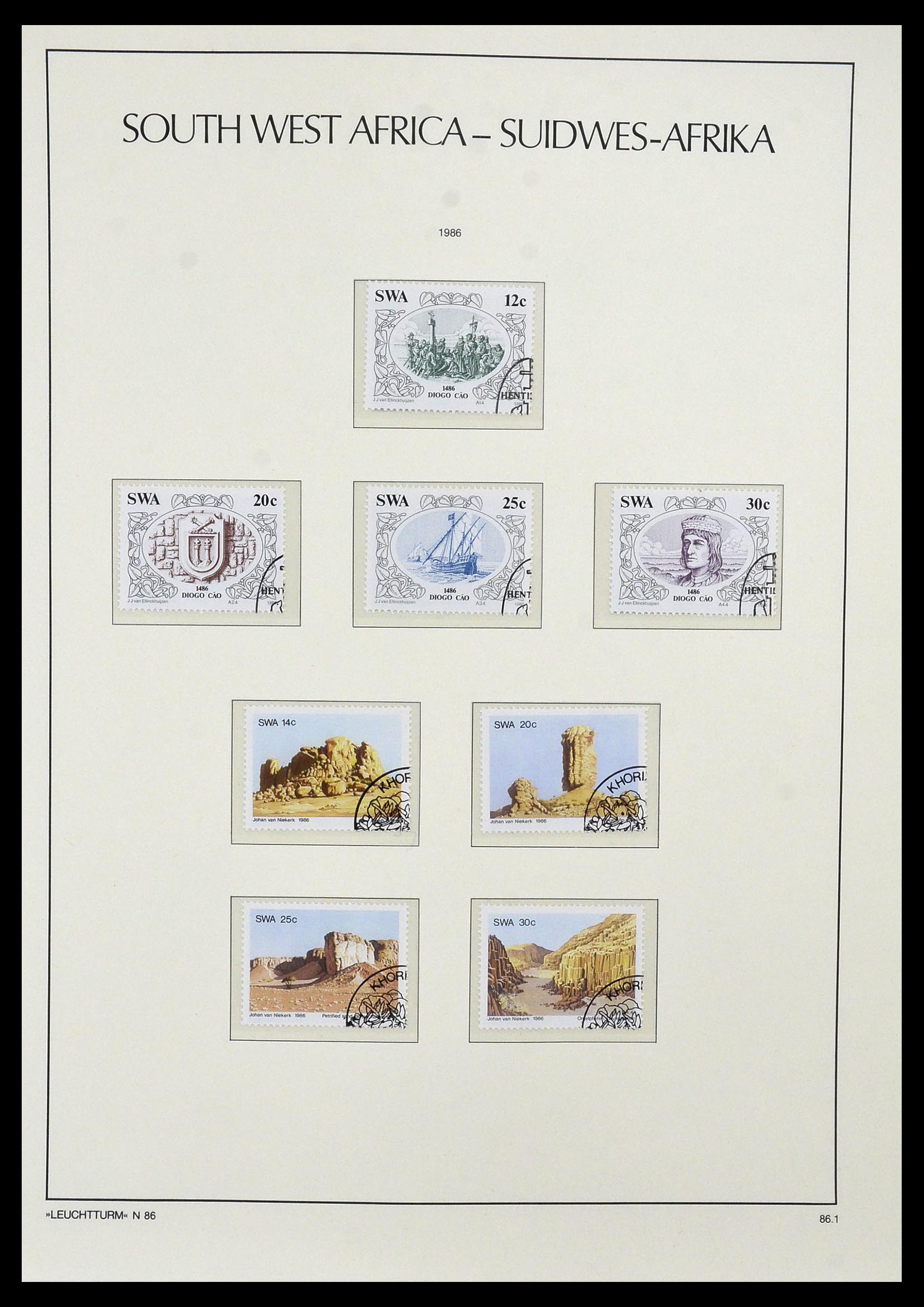 33979 042 - Postzegelverzameling 33979 Zuid West Afrika - Namibië 1923-1996.