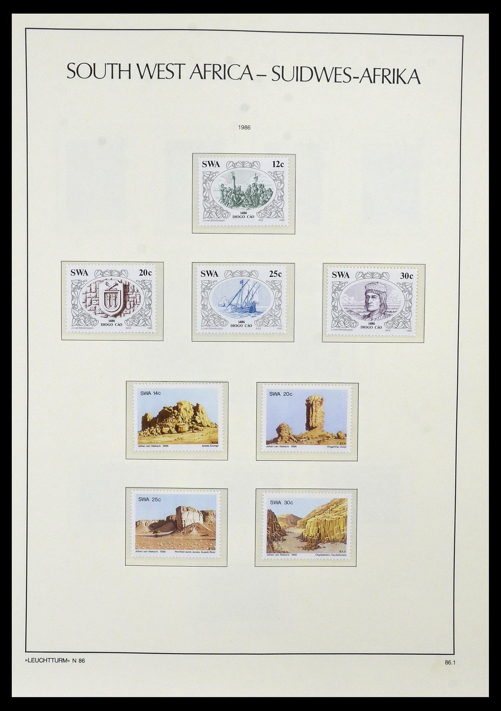 33979 043 - Postzegelverzameling 33979 Zuid West Afrika - Namibië 1923-1996.