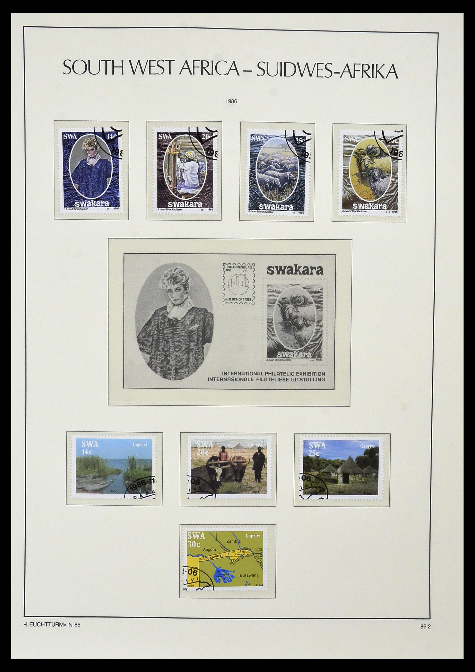 33979 044 - Postzegelverzameling 33979 Zuid West Afrika - Namibië 1923-1996.