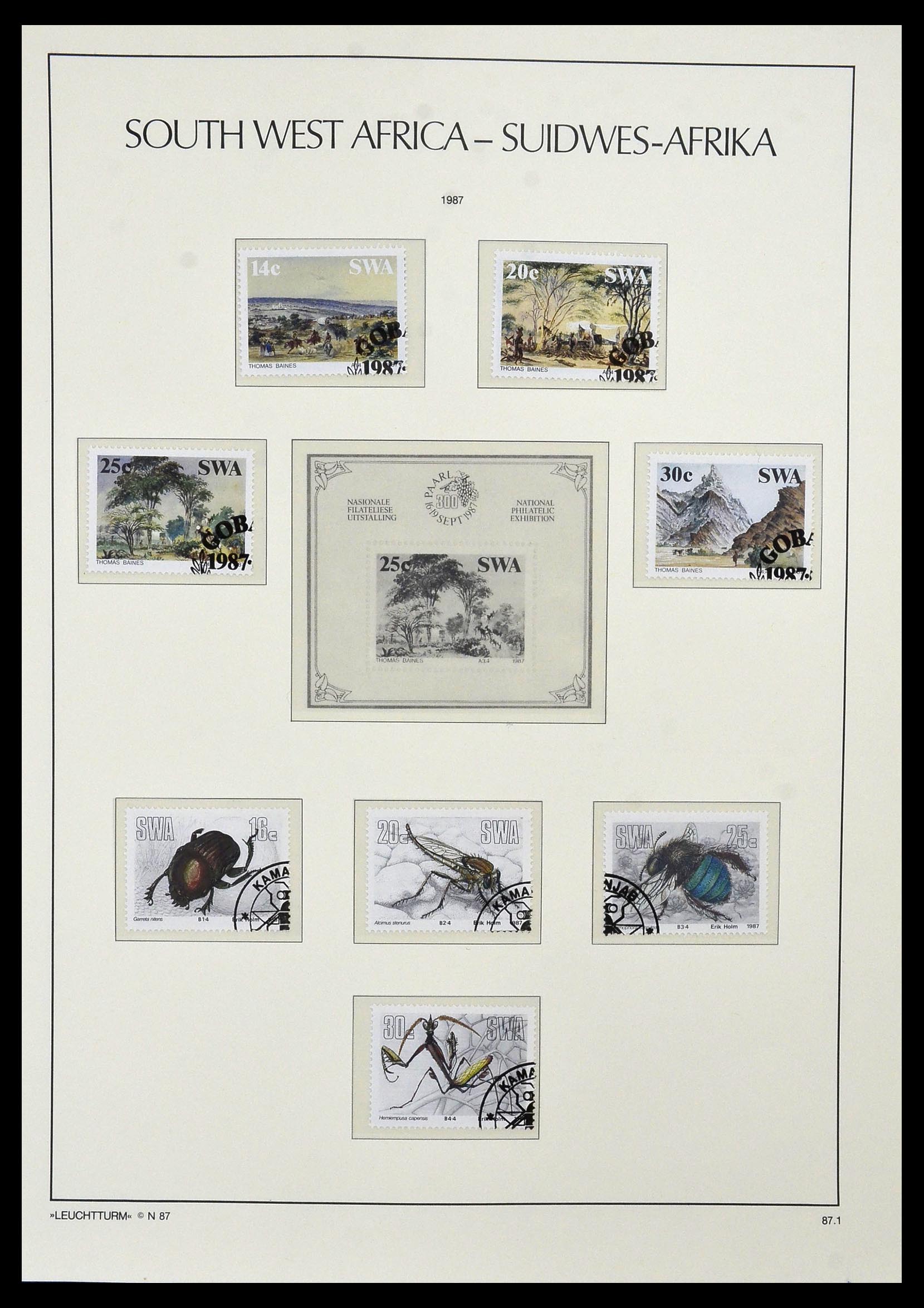33979 046 - Postzegelverzameling 33979 Zuid West Afrika - Namibië 1923-1996.