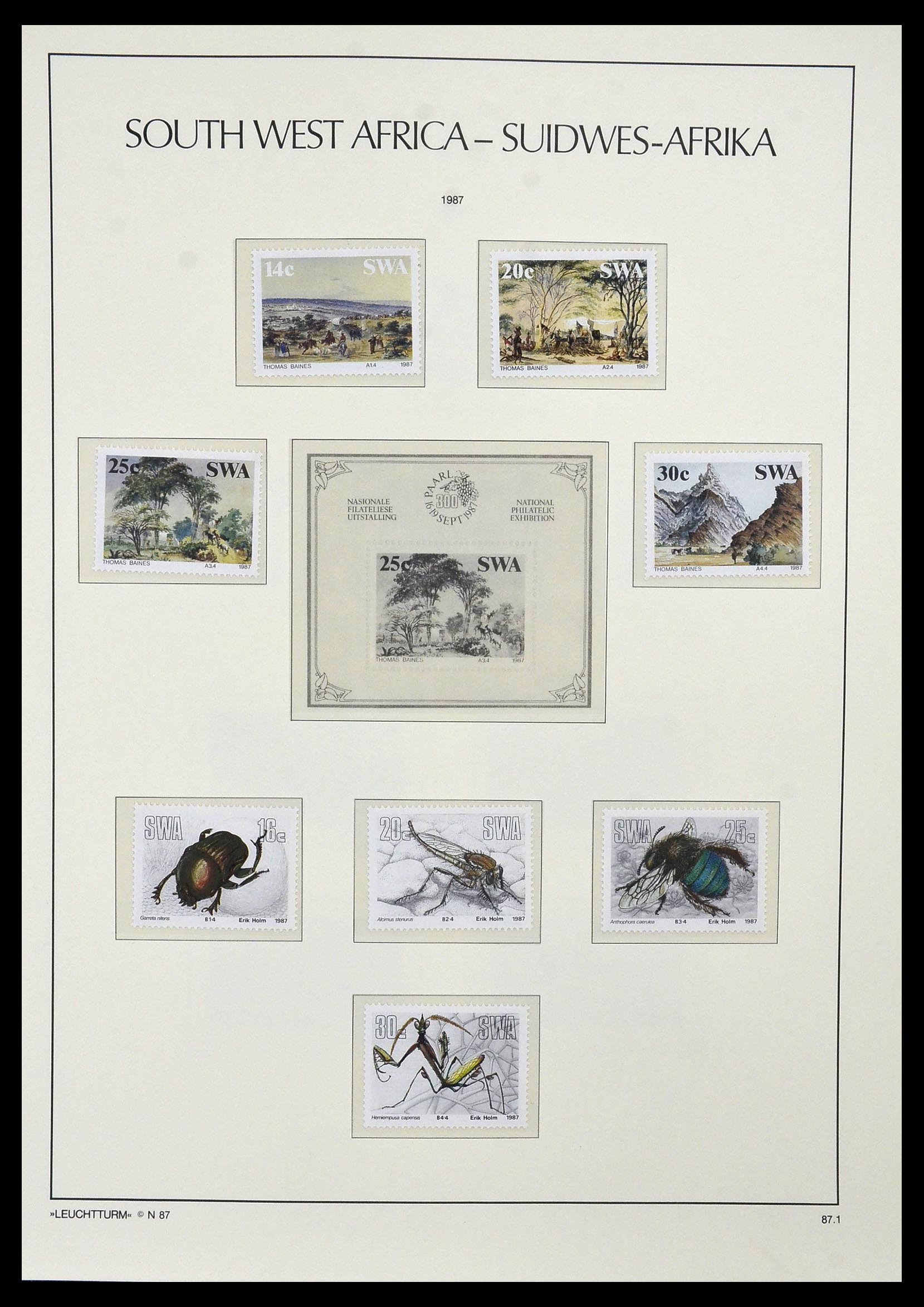 33979 047 - Postzegelverzameling 33979 Zuid West Afrika - Namibië 1923-1996.