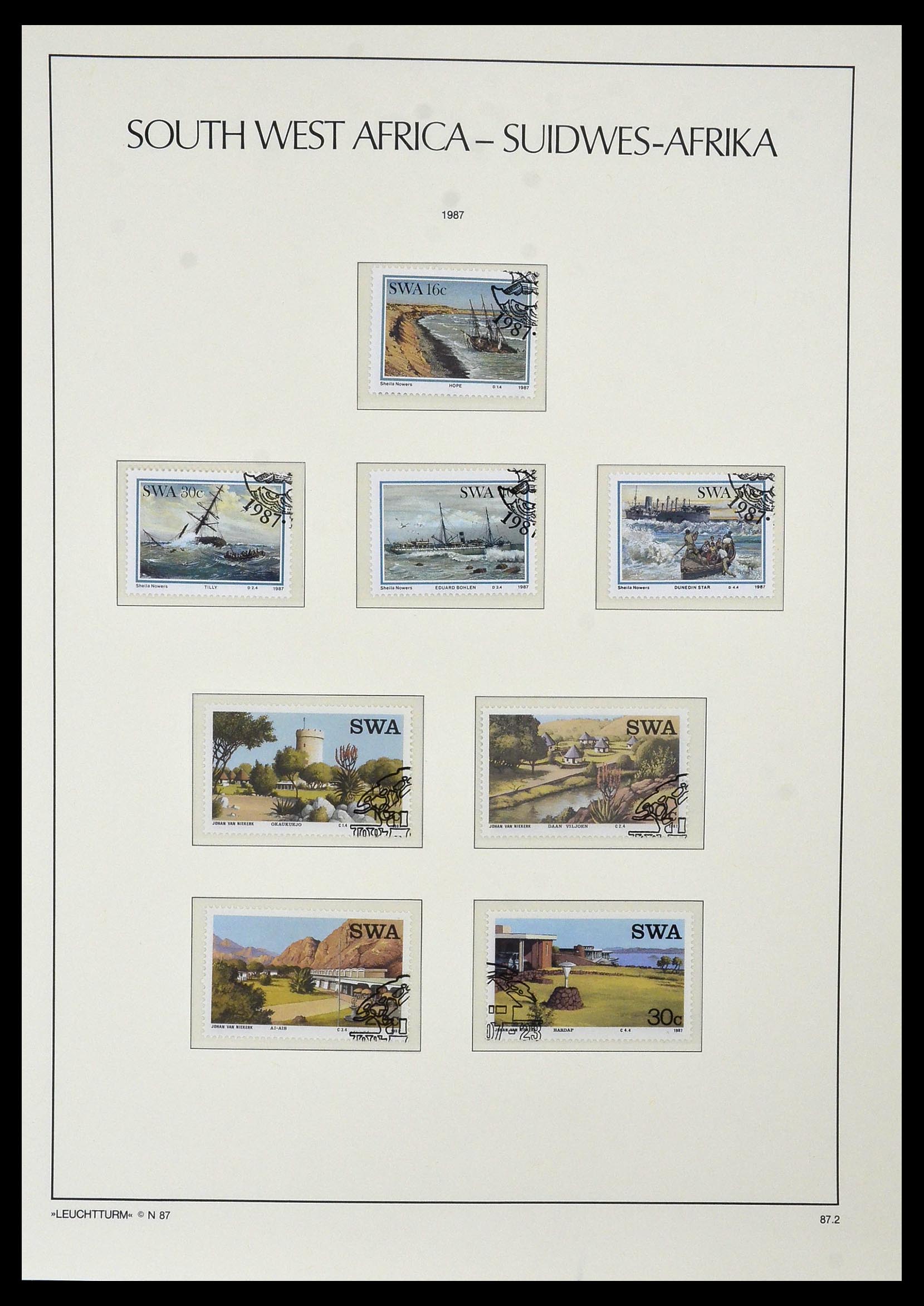 33979 048 - Postzegelverzameling 33979 Zuid West Afrika - Namibië 1923-1996.