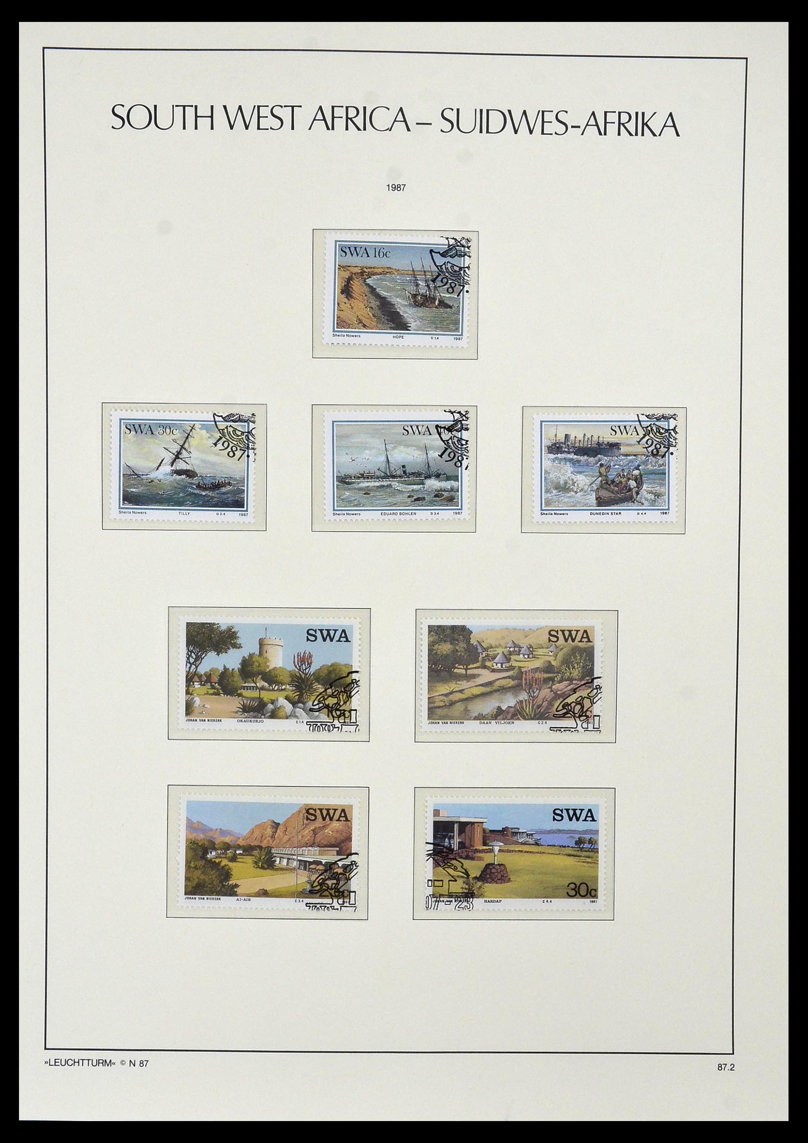 33979 049 - Postzegelverzameling 33979 Zuid West Afrika - Namibië 1923-1996.