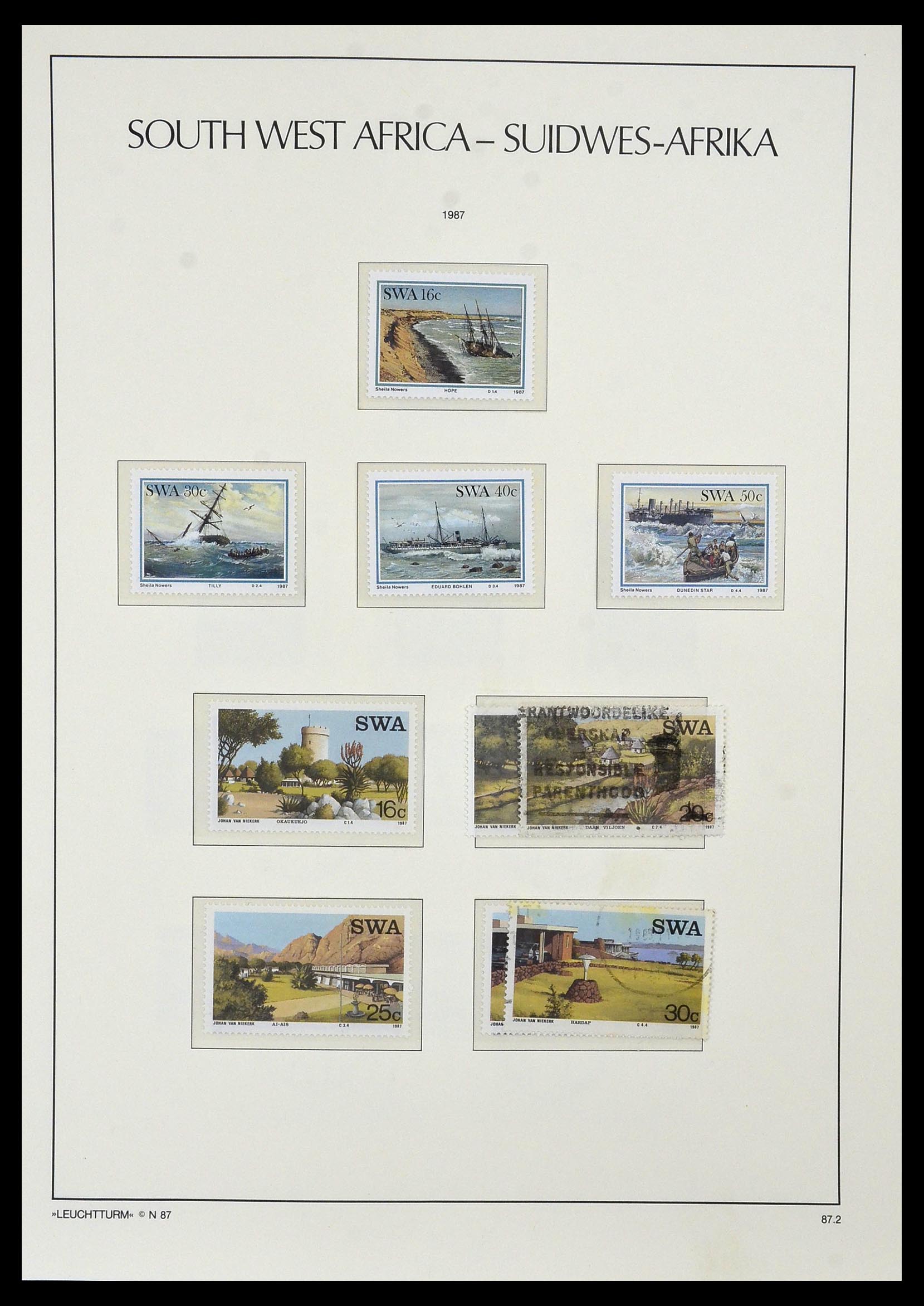 33979 050 - Postzegelverzameling 33979 Zuid West Afrika - Namibië 1923-1996.
