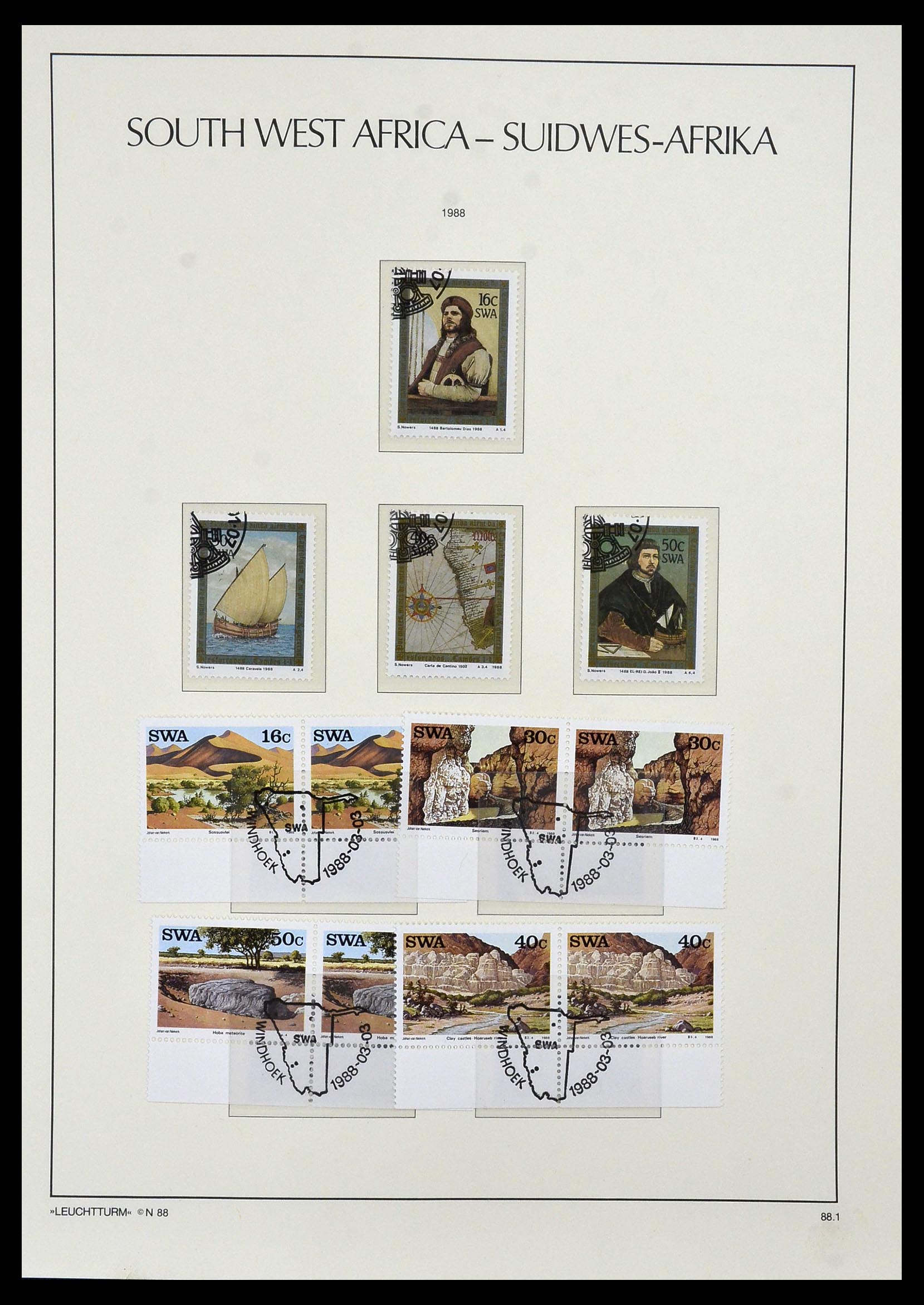 33979 051 - Postzegelverzameling 33979 Zuid West Afrika - Namibië 1923-1996.