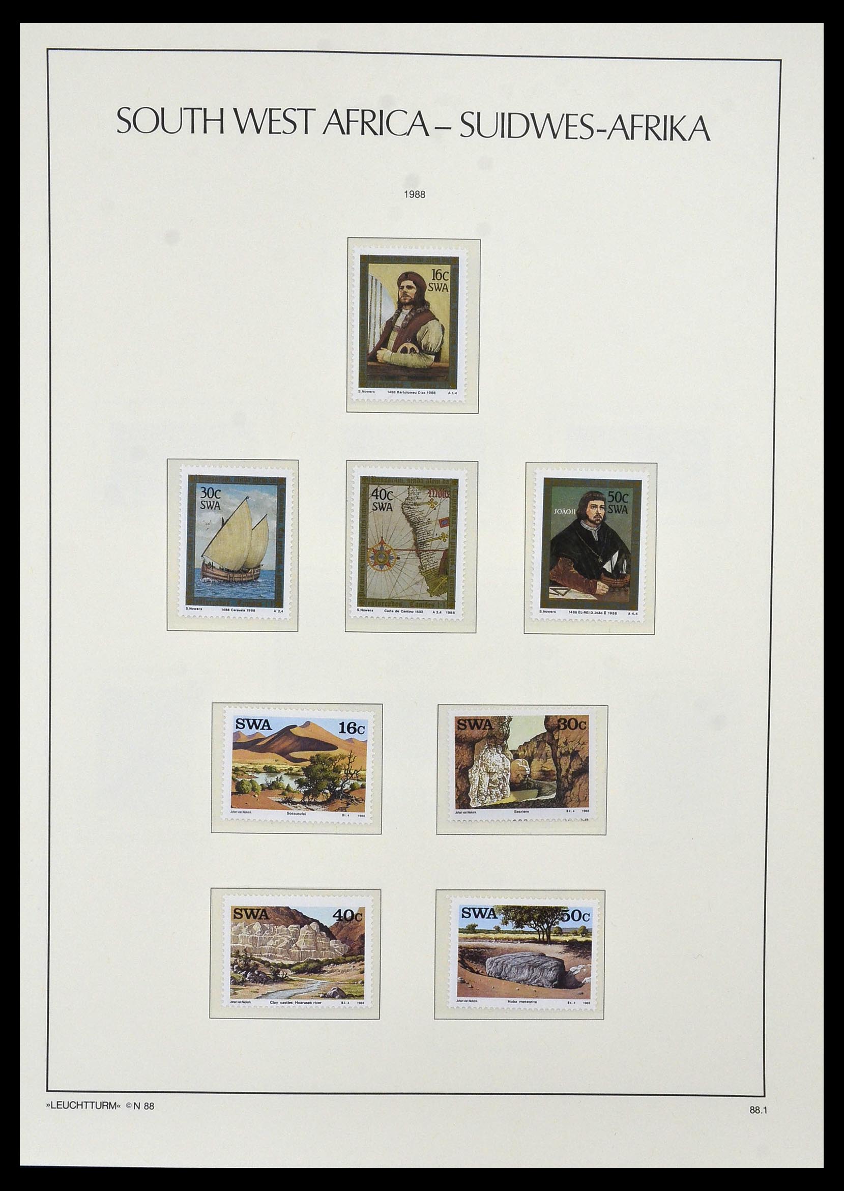 33979 052 - Postzegelverzameling 33979 Zuid West Afrika - Namibië 1923-1996.