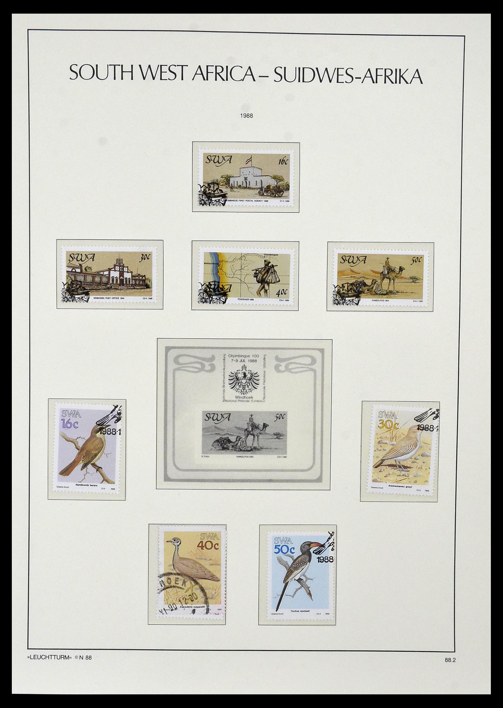 33979 053 - Postzegelverzameling 33979 Zuid West Afrika - Namibië 1923-1996.