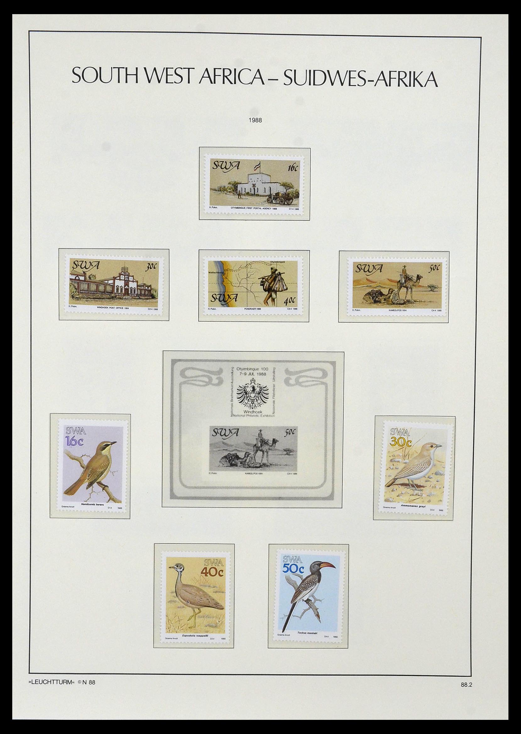 33979 054 - Postzegelverzameling 33979 Zuid West Afrika - Namibië 1923-1996.