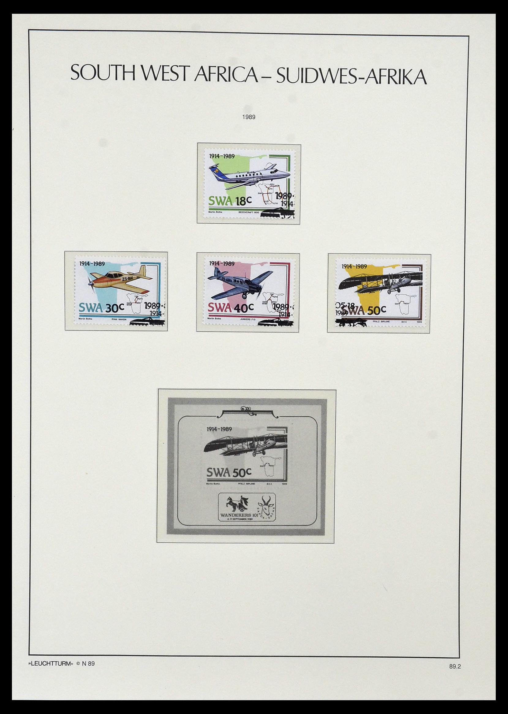 33979 057 - Postzegelverzameling 33979 Zuid West Afrika - Namibië 1923-1996.