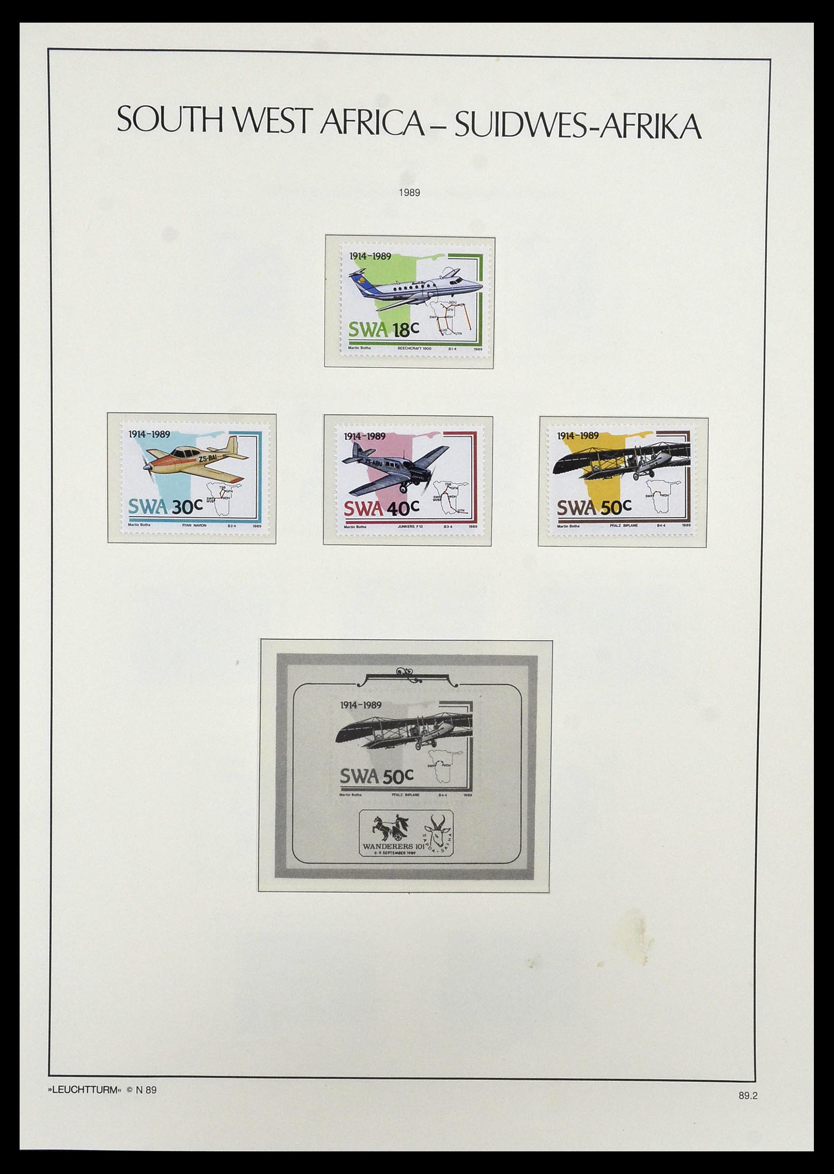 33979 058 - Postzegelverzameling 33979 Zuid West Afrika - Namibië 1923-1996.