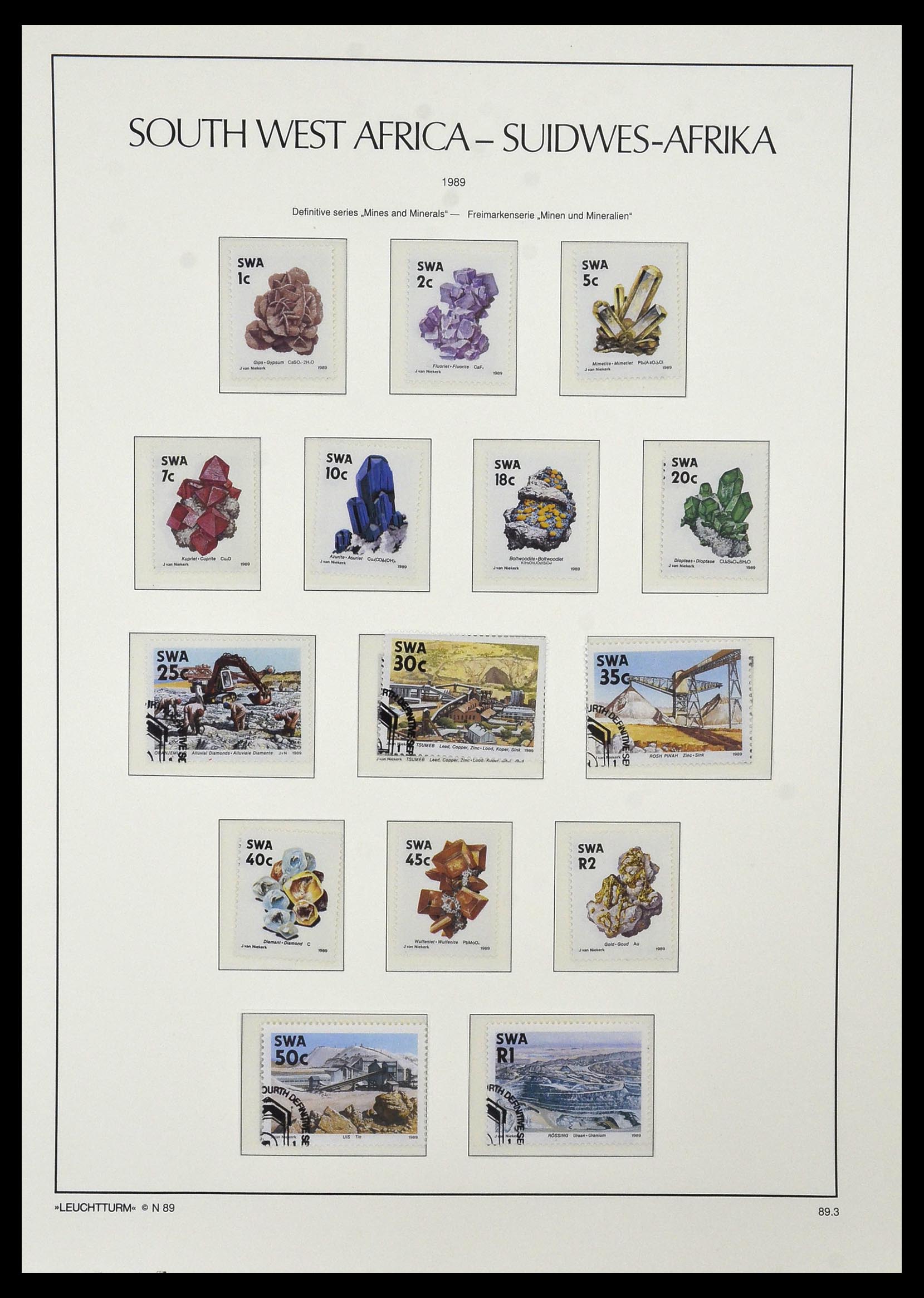 33979 059 - Postzegelverzameling 33979 Zuid West Afrika - Namibië 1923-1996.