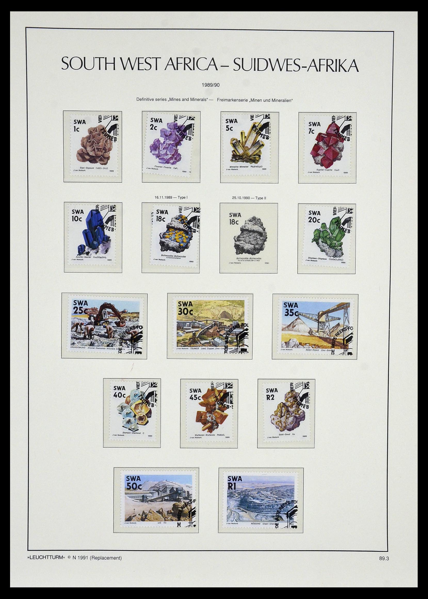 33979 065 - Postzegelverzameling 33979 Zuid West Afrika - Namibië 1923-1996.