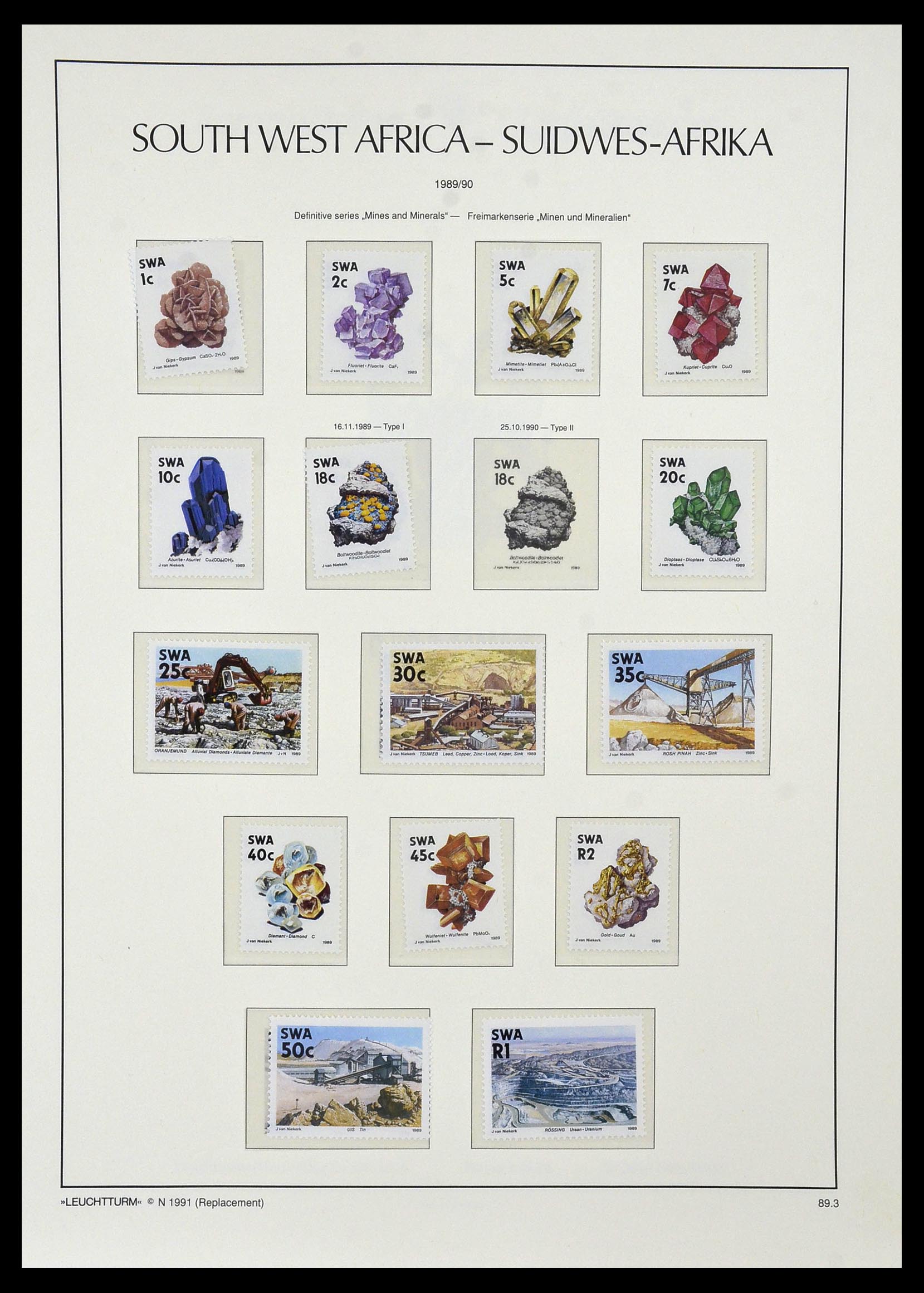 33979 066 - Postzegelverzameling 33979 Zuid West Afrika - Namibië 1923-1996.