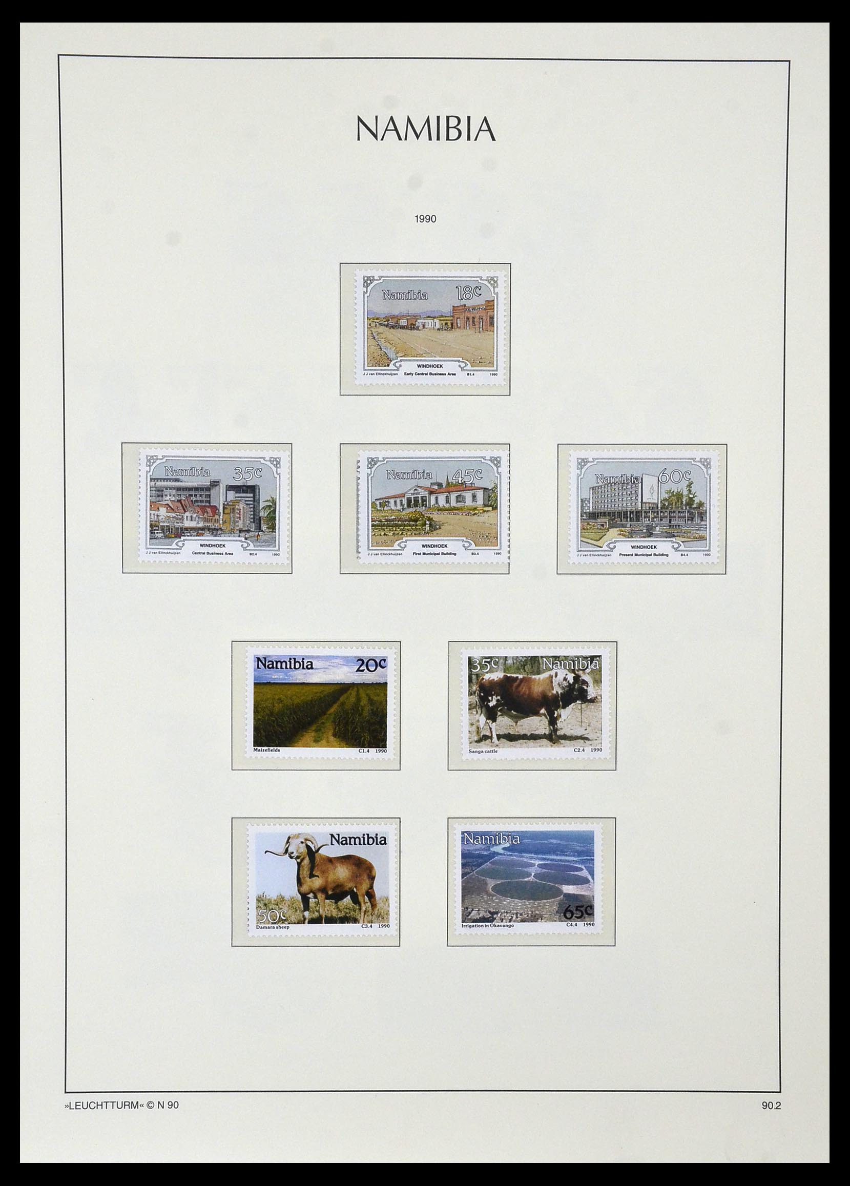 33979 070 - Postzegelverzameling 33979 Zuid West Afrika - Namibië 1923-1996.
