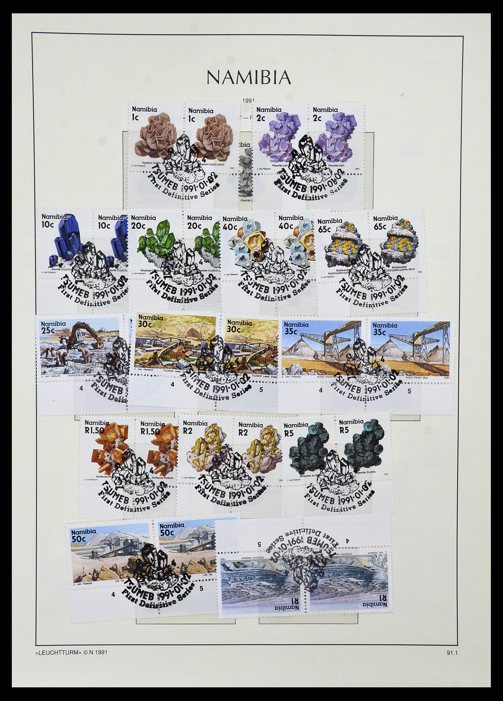 33979 071 - Postzegelverzameling 33979 Zuid West Afrika - Namibië 1923-1996.