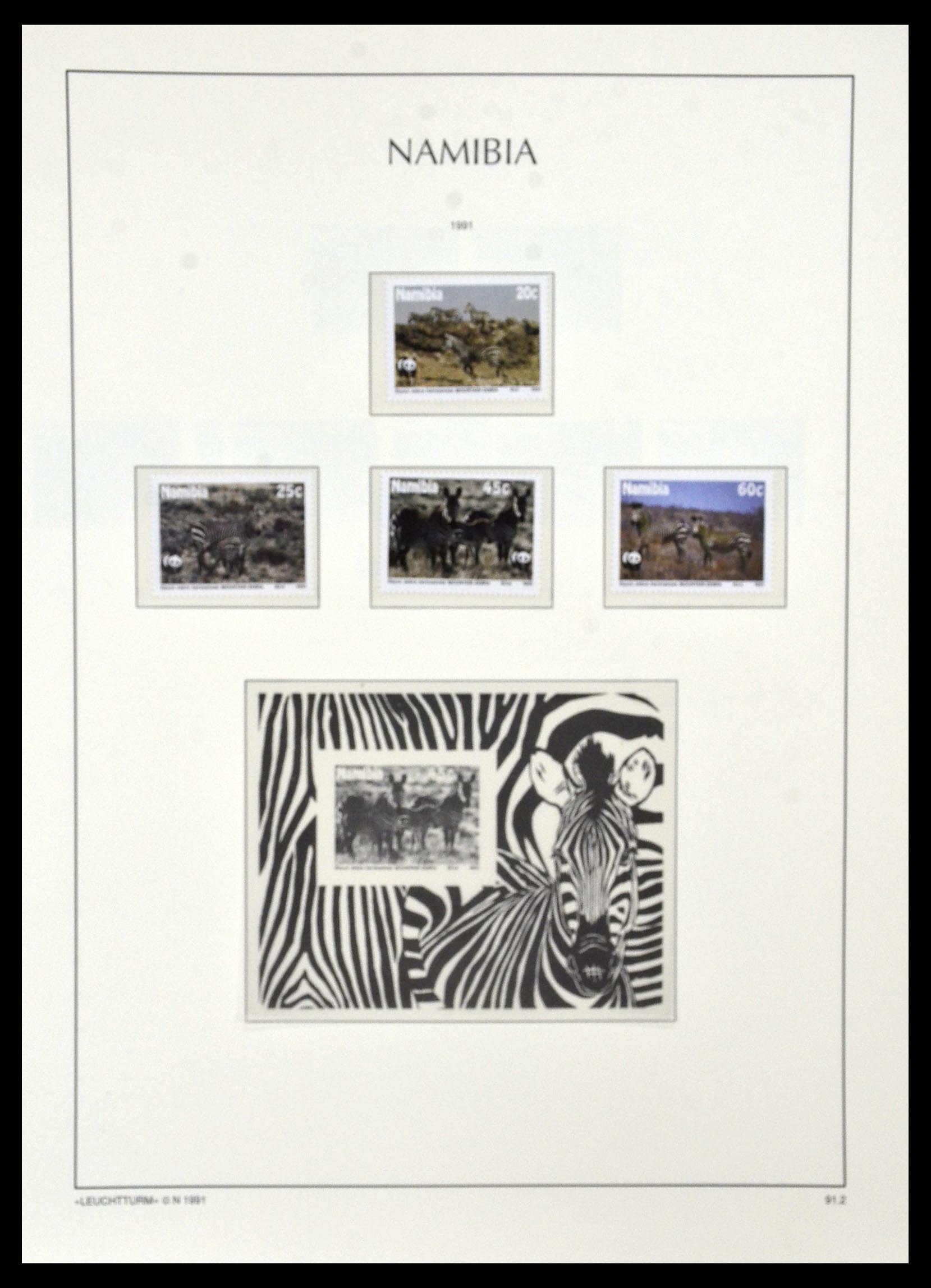 33979 073 - Postzegelverzameling 33979 Zuid West Afrika - Namibië 1923-1996.