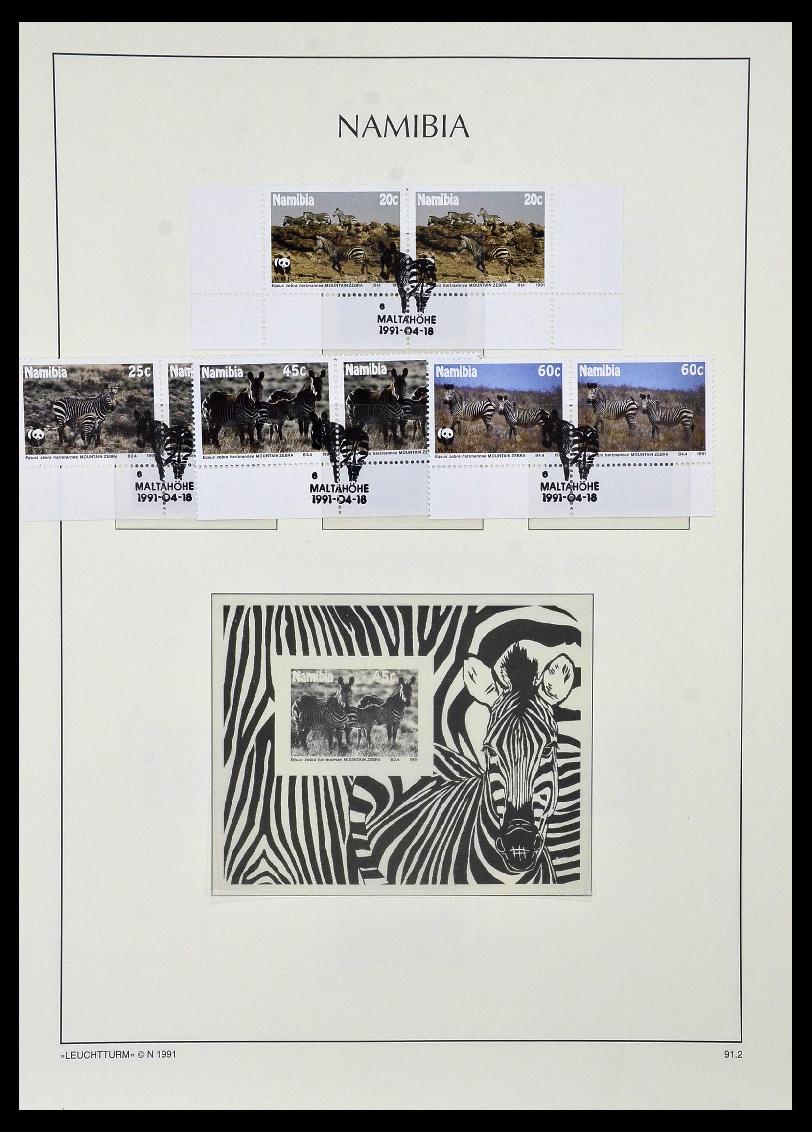 33979 074 - Postzegelverzameling 33979 Zuid West Afrika - Namibië 1923-1996.