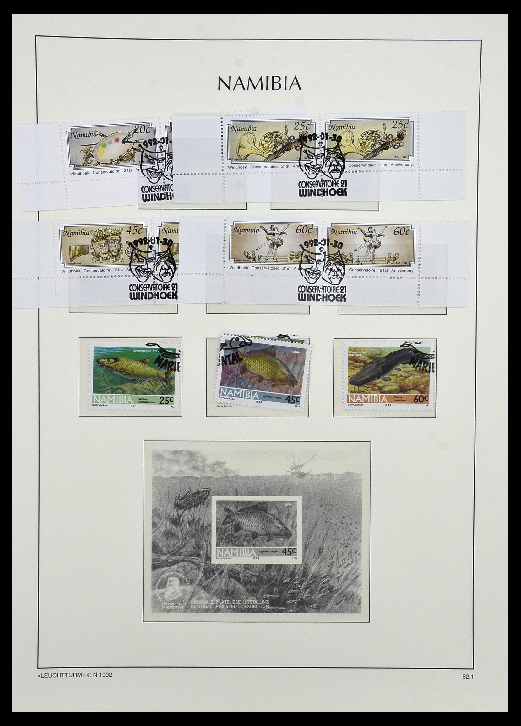 33979 077 - Postzegelverzameling 33979 Zuid West Afrika - Namibië 1923-1996.