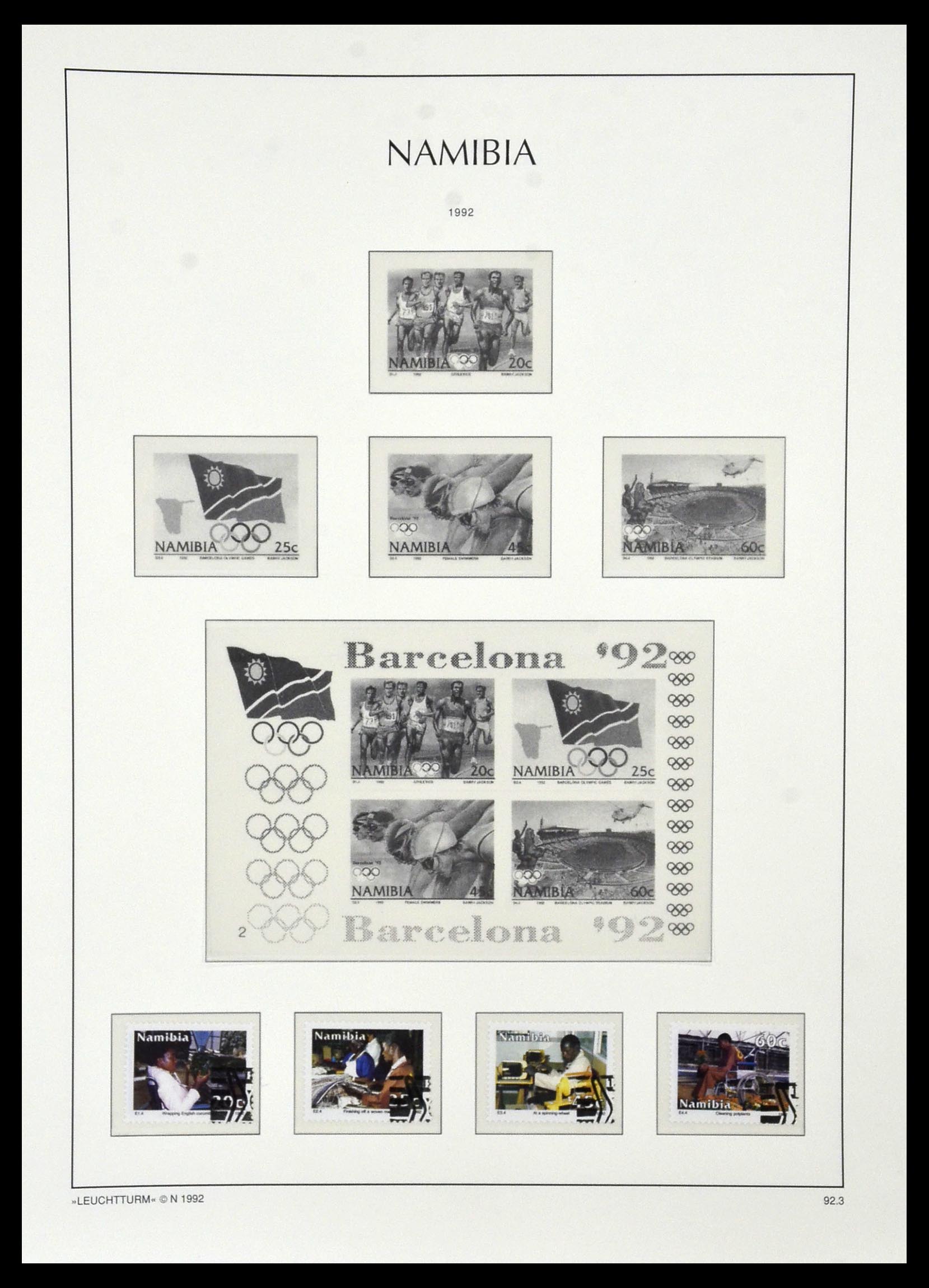 33979 081 - Postzegelverzameling 33979 Zuid West Afrika - Namibië 1923-1996.