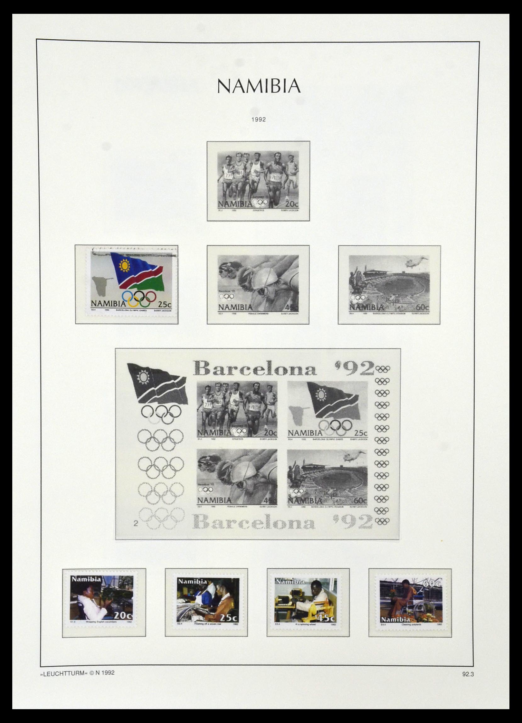 33979 082 - Postzegelverzameling 33979 Zuid West Afrika - Namibië 1923-1996.
