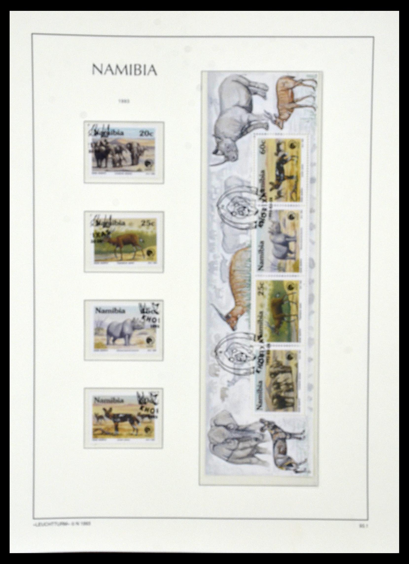33979 083 - Postzegelverzameling 33979 Zuid West Afrika - Namibië 1923-1996.