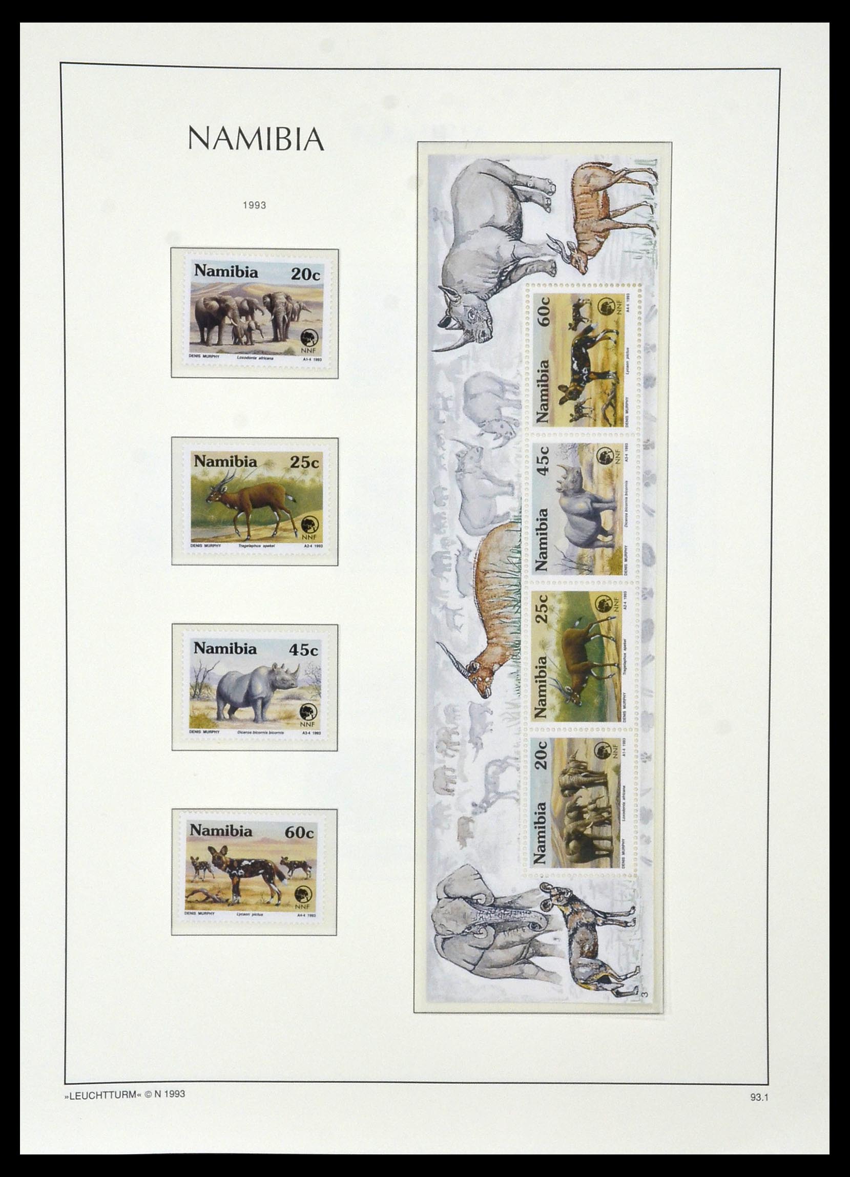 33979 084 - Postzegelverzameling 33979 Zuid West Afrika - Namibië 1923-1996.