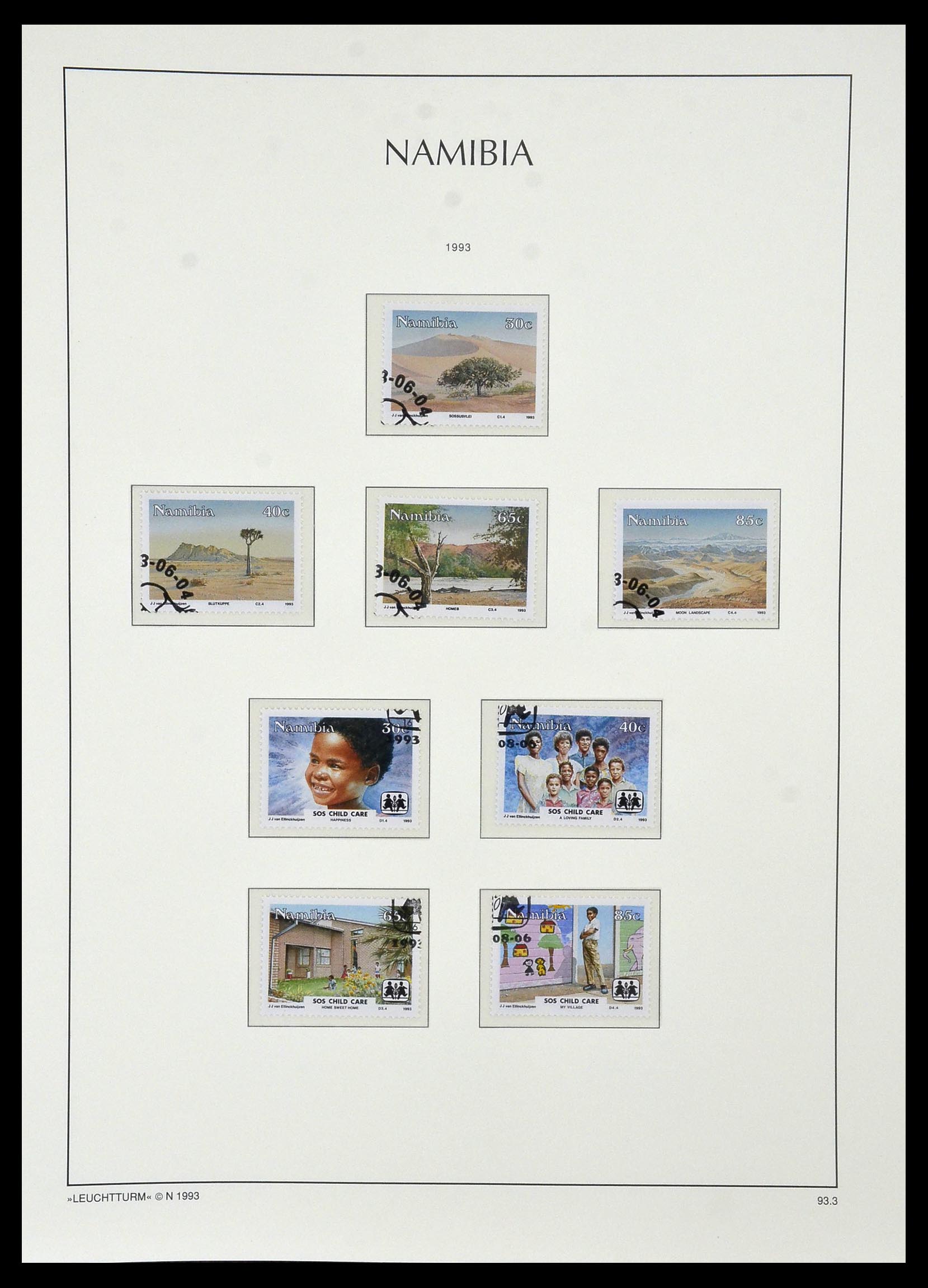 33979 087 - Postzegelverzameling 33979 Zuid West Afrika - Namibië 1923-1996.