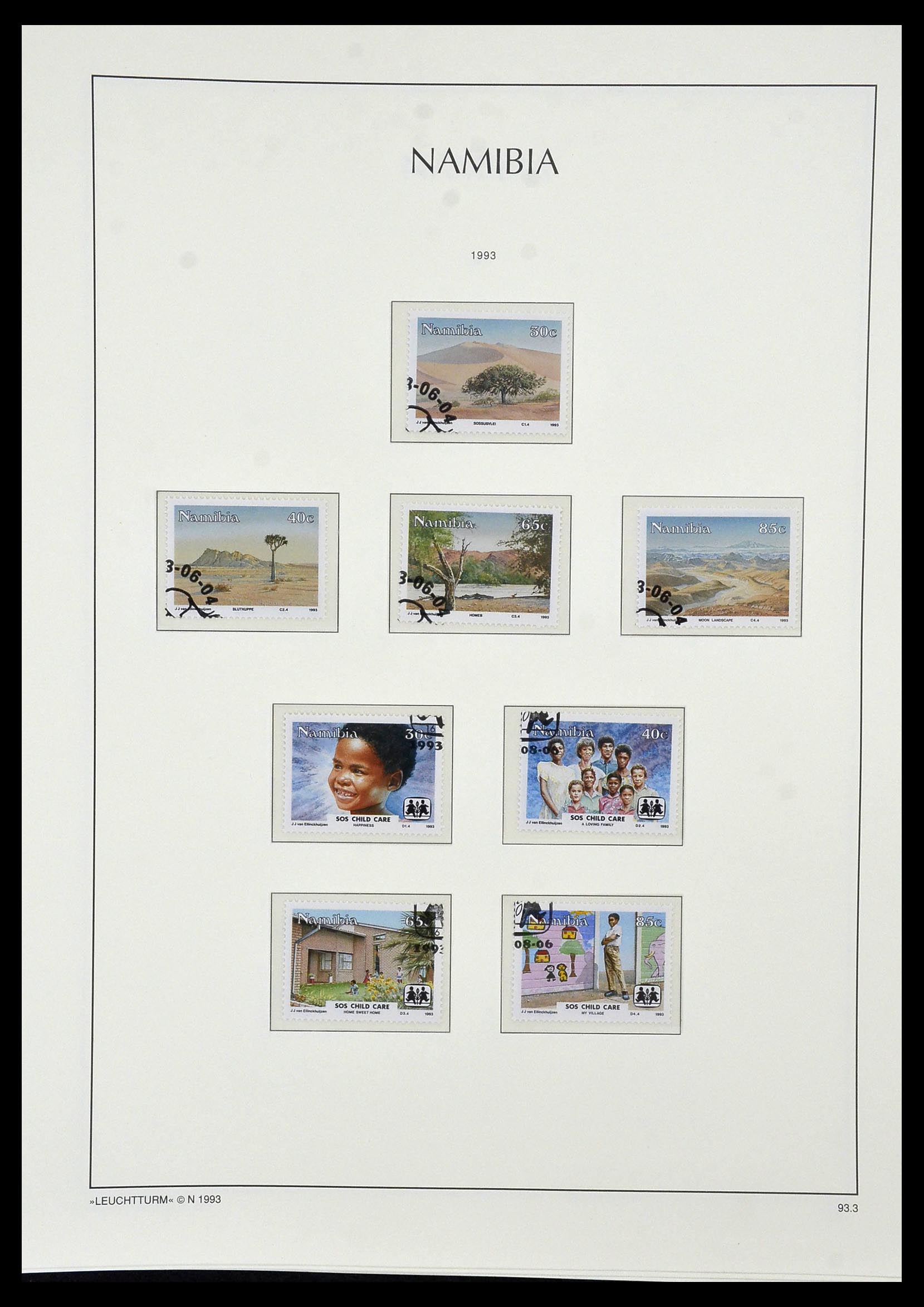 33979 088 - Postzegelverzameling 33979 Zuid West Afrika - Namibië 1923-1996.