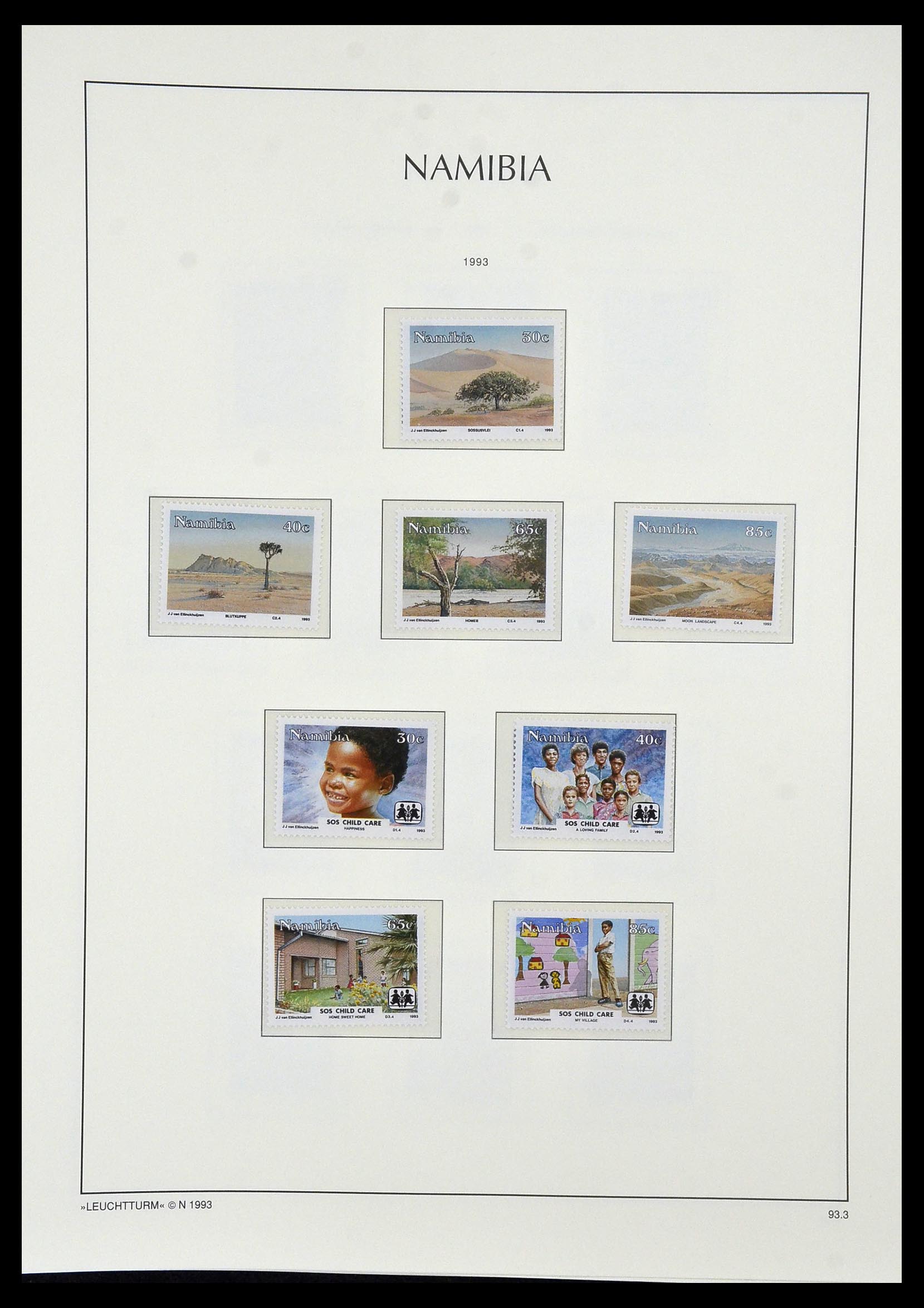 33979 089 - Postzegelverzameling 33979 Zuid West Afrika - Namibië 1923-1996.