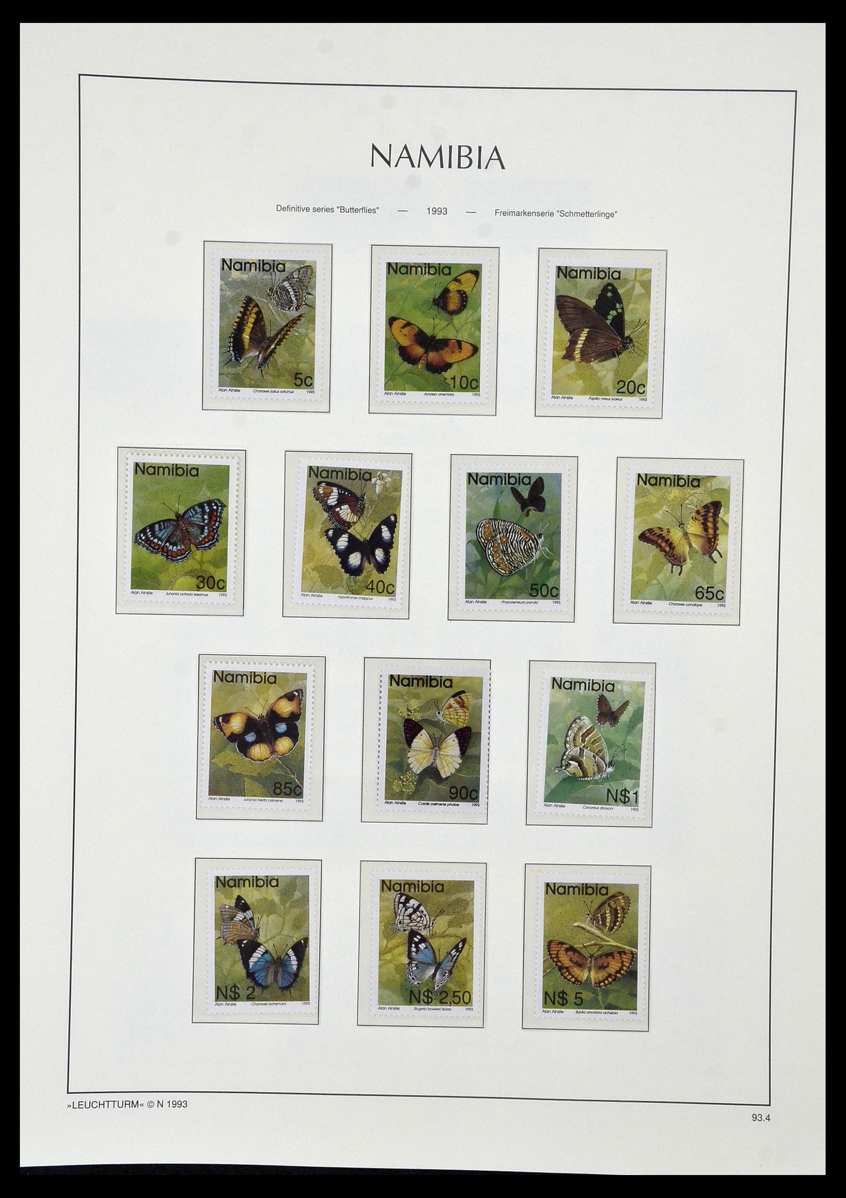 33979 091 - Postzegelverzameling 33979 Zuid West Afrika - Namibië 1923-1996.