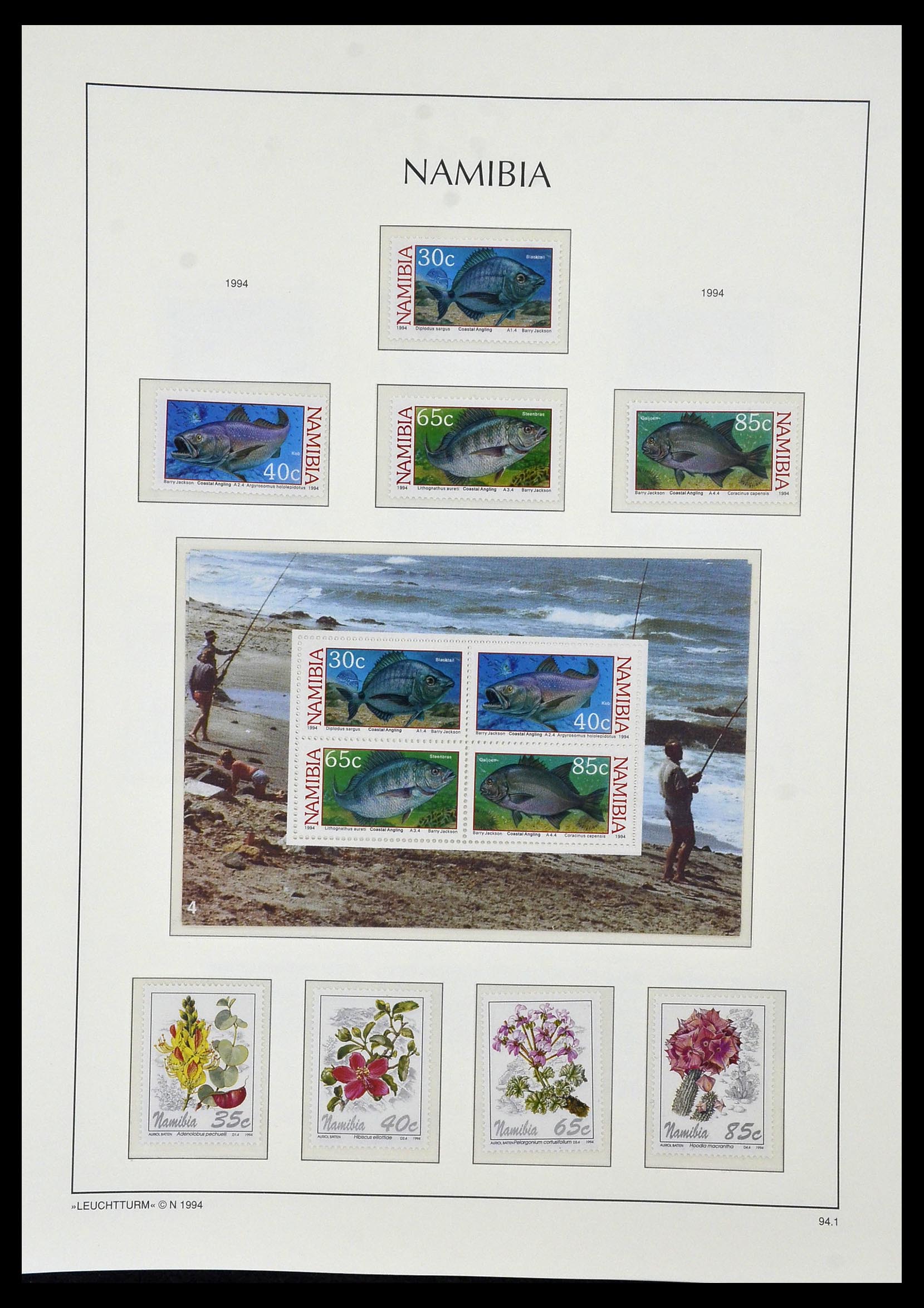 33979 093 - Postzegelverzameling 33979 Zuid West Afrika - Namibië 1923-1996.
