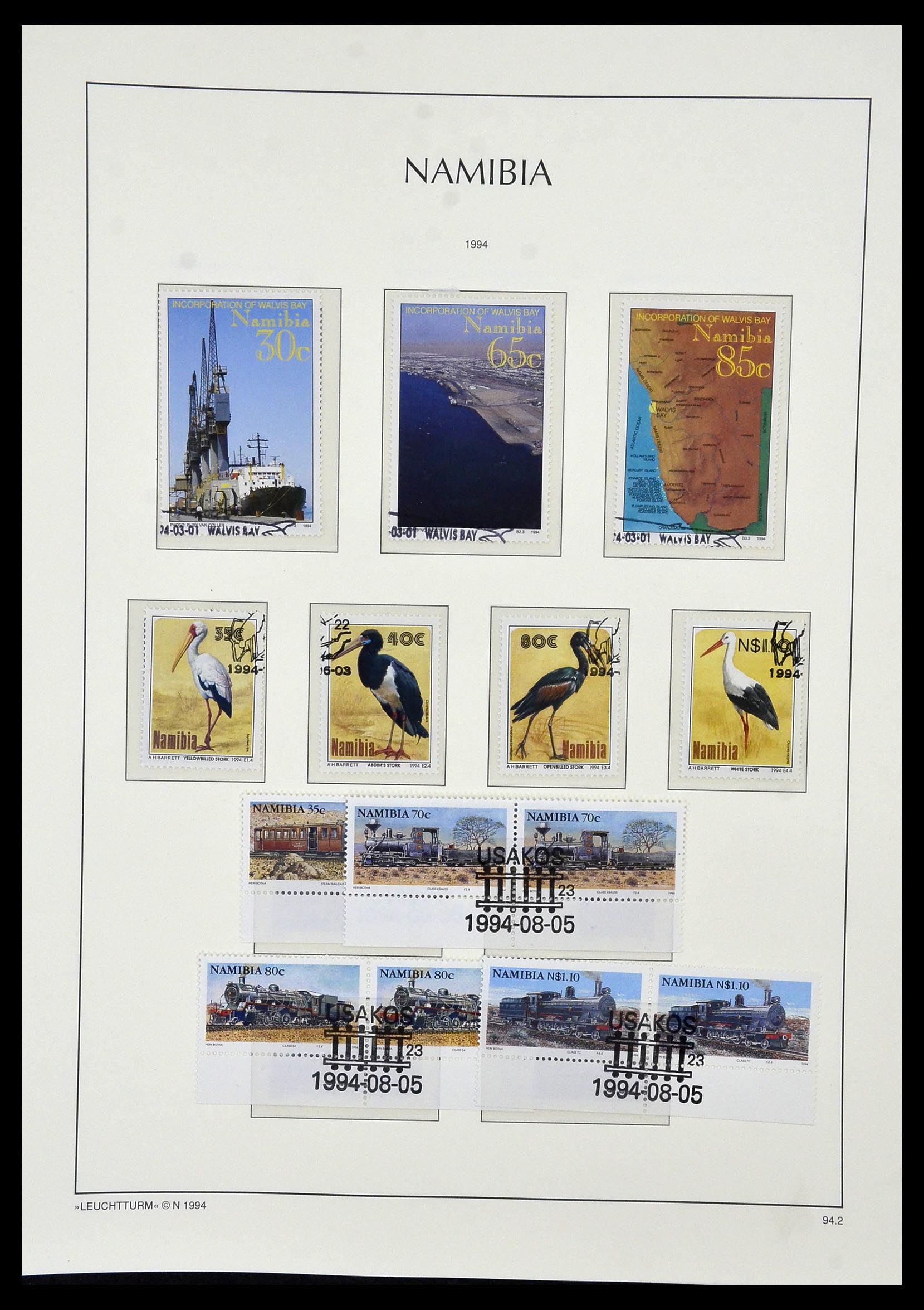 33979 094 - Postzegelverzameling 33979 Zuid West Afrika - Namibië 1923-1996.