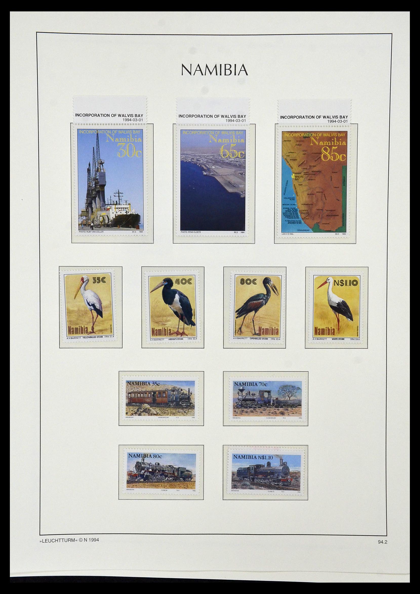 33979 095 - Postzegelverzameling 33979 Zuid West Afrika - Namibië 1923-1996.