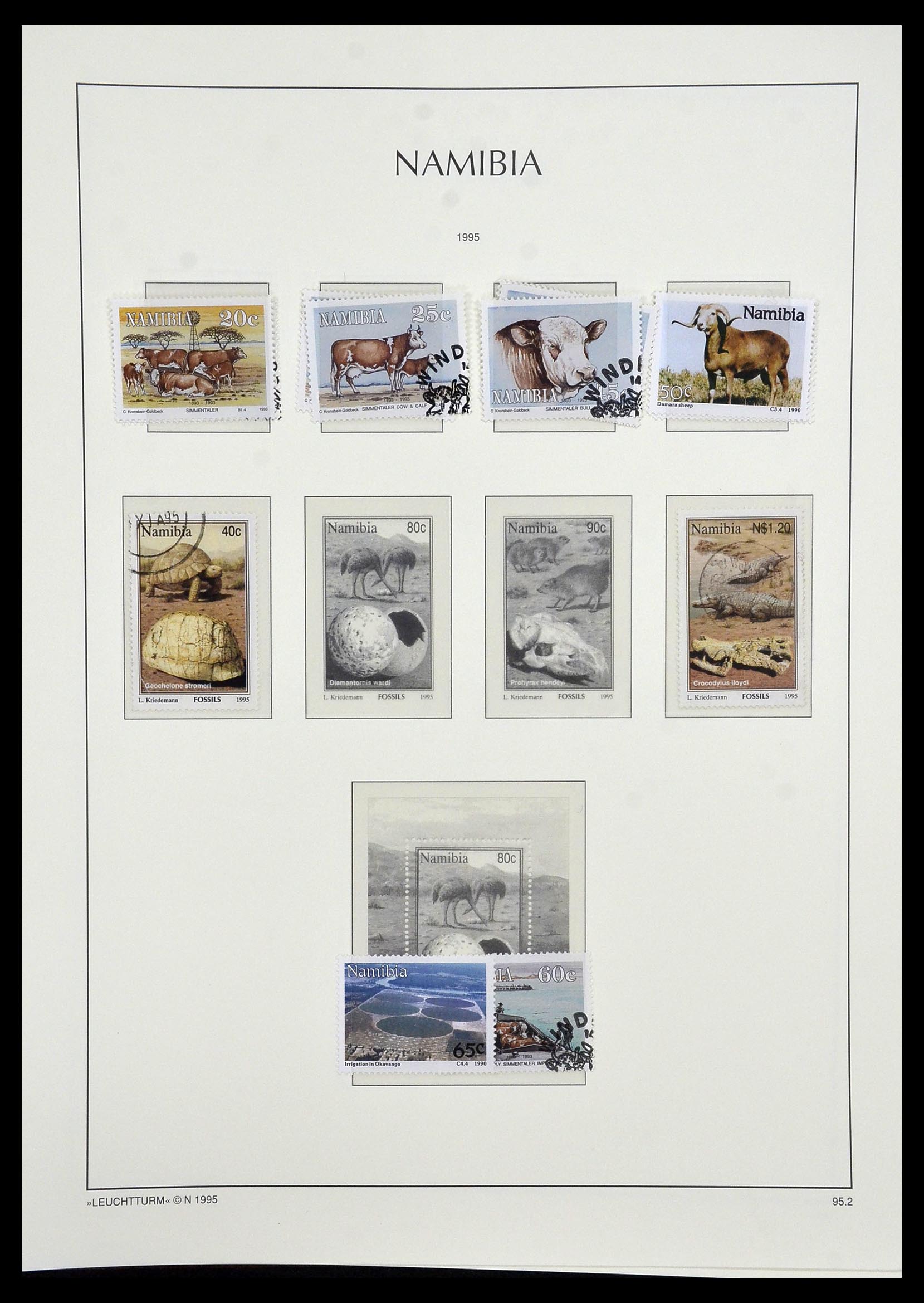 33979 096 - Postzegelverzameling 33979 Zuid West Afrika - Namibië 1923-1996.