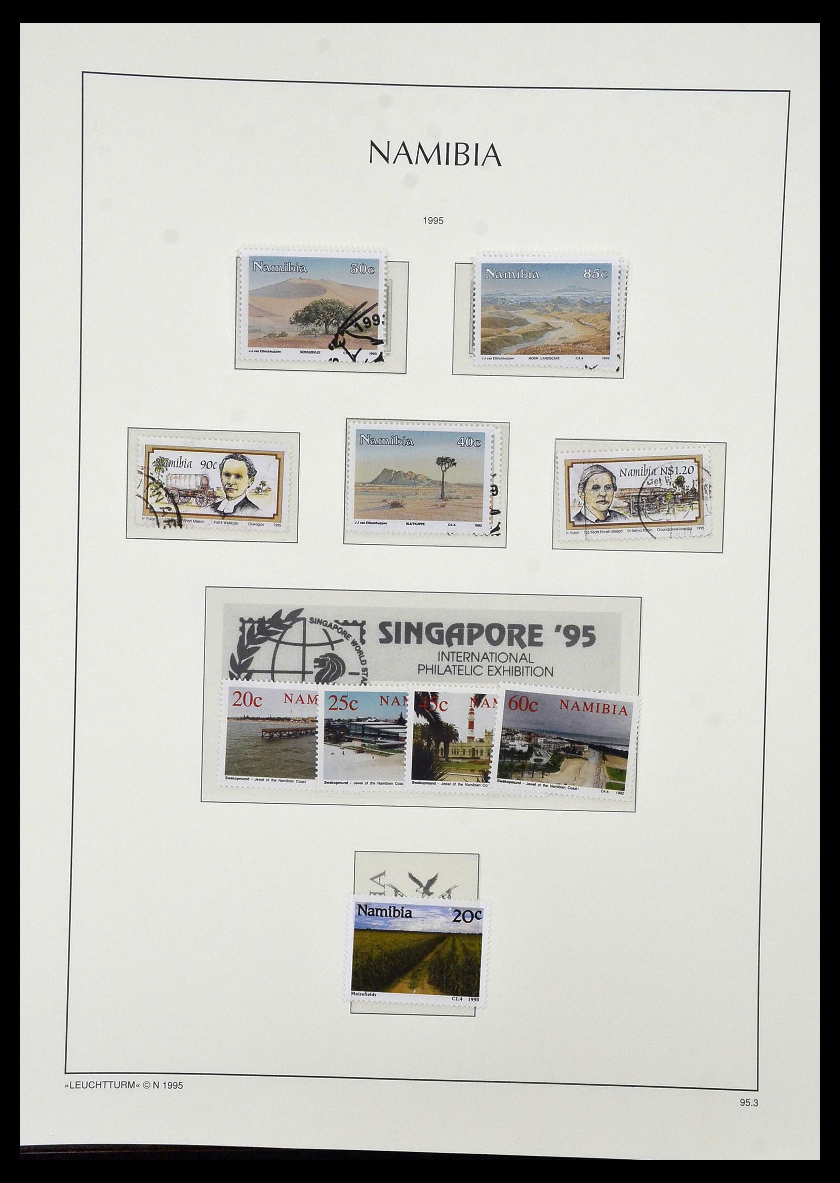 33979 098 - Postzegelverzameling 33979 Zuid West Afrika - Namibië 1923-1996.