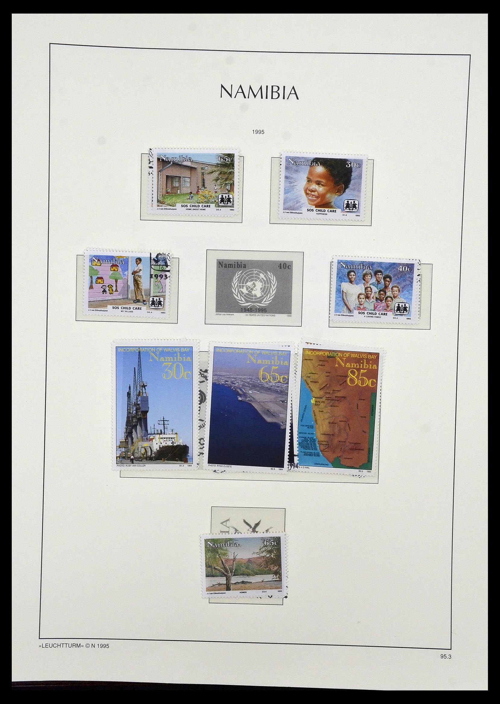 33979 099 - Postzegelverzameling 33979 Zuid West Afrika - Namibië 1923-1996.