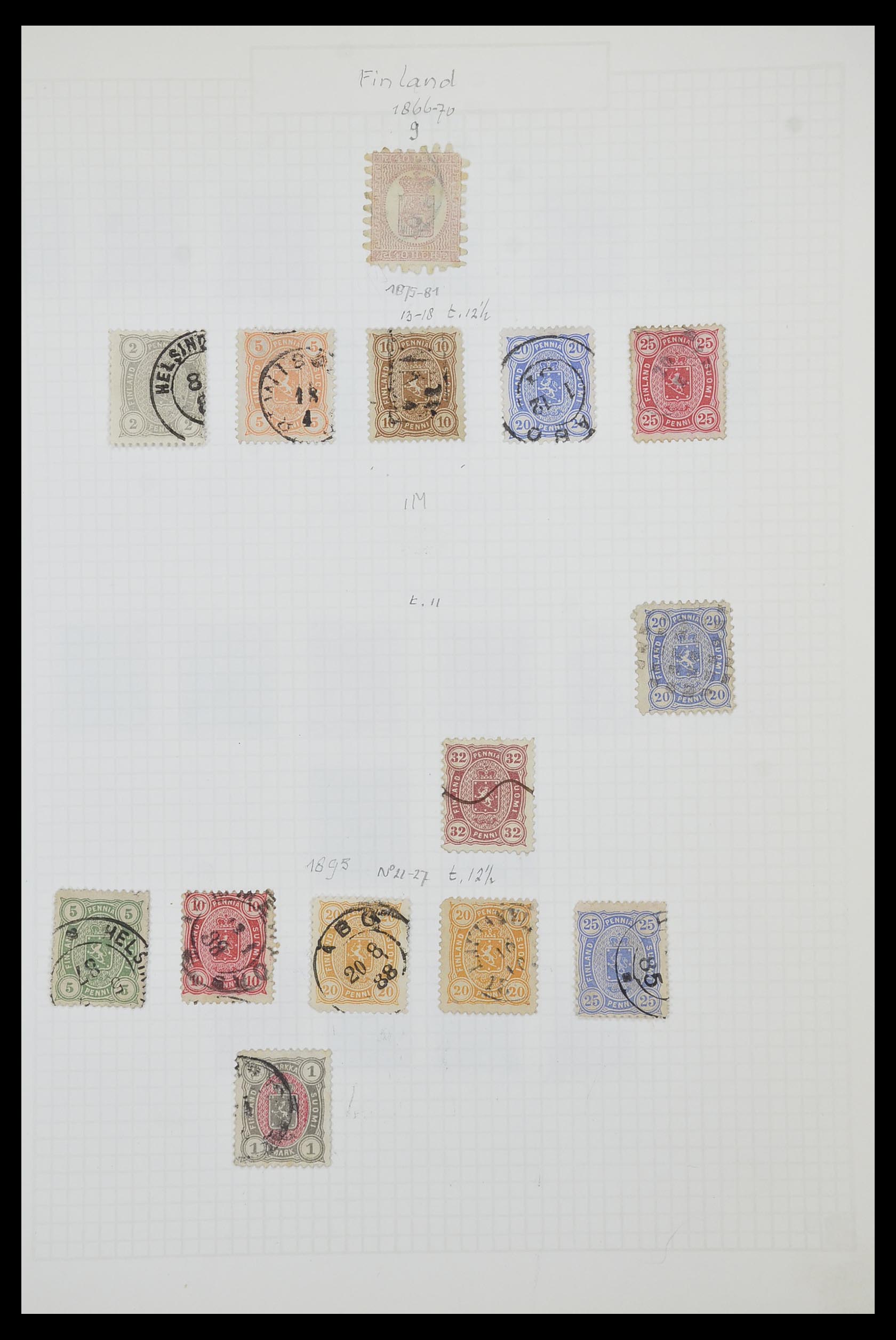 33980 001 - Stamp collection 33980 Finland and Baltic States 1866-1990.