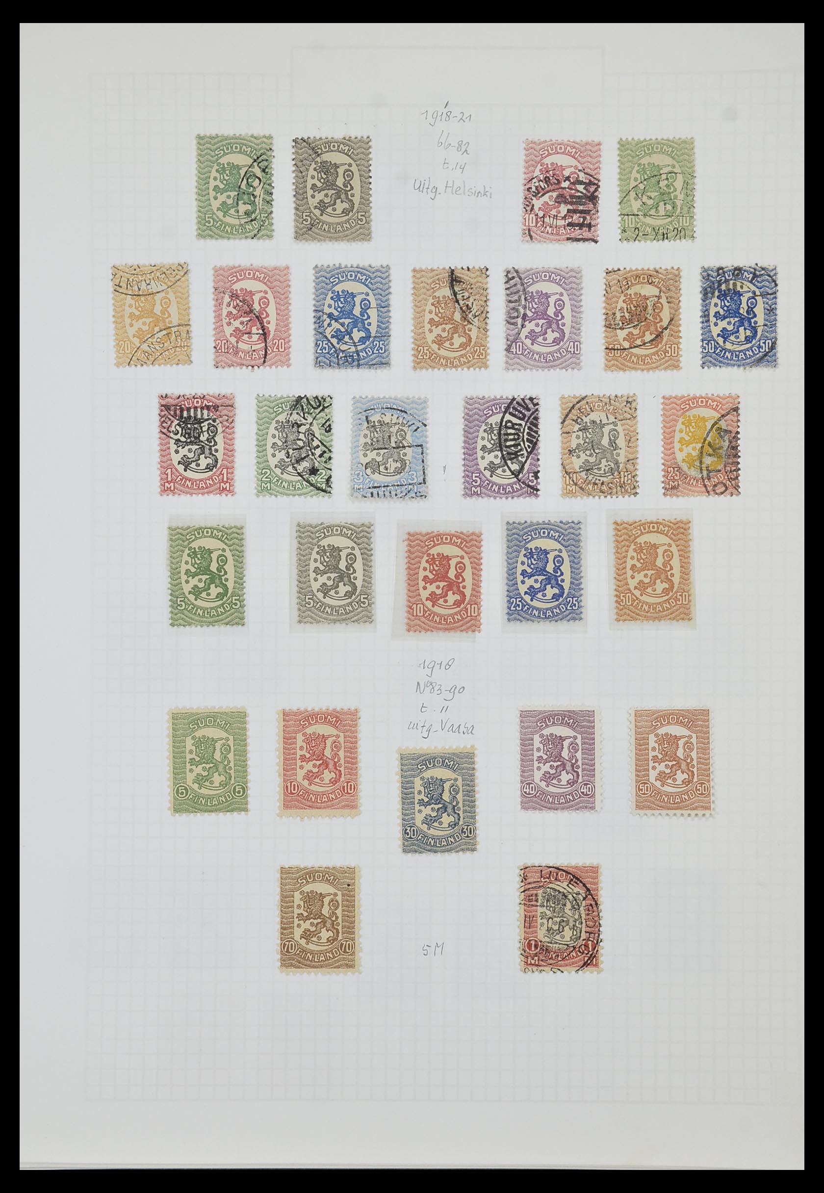 33980 004 - Postzegelverzameling 33980 Finland en Baltische Staten 1866-1990.