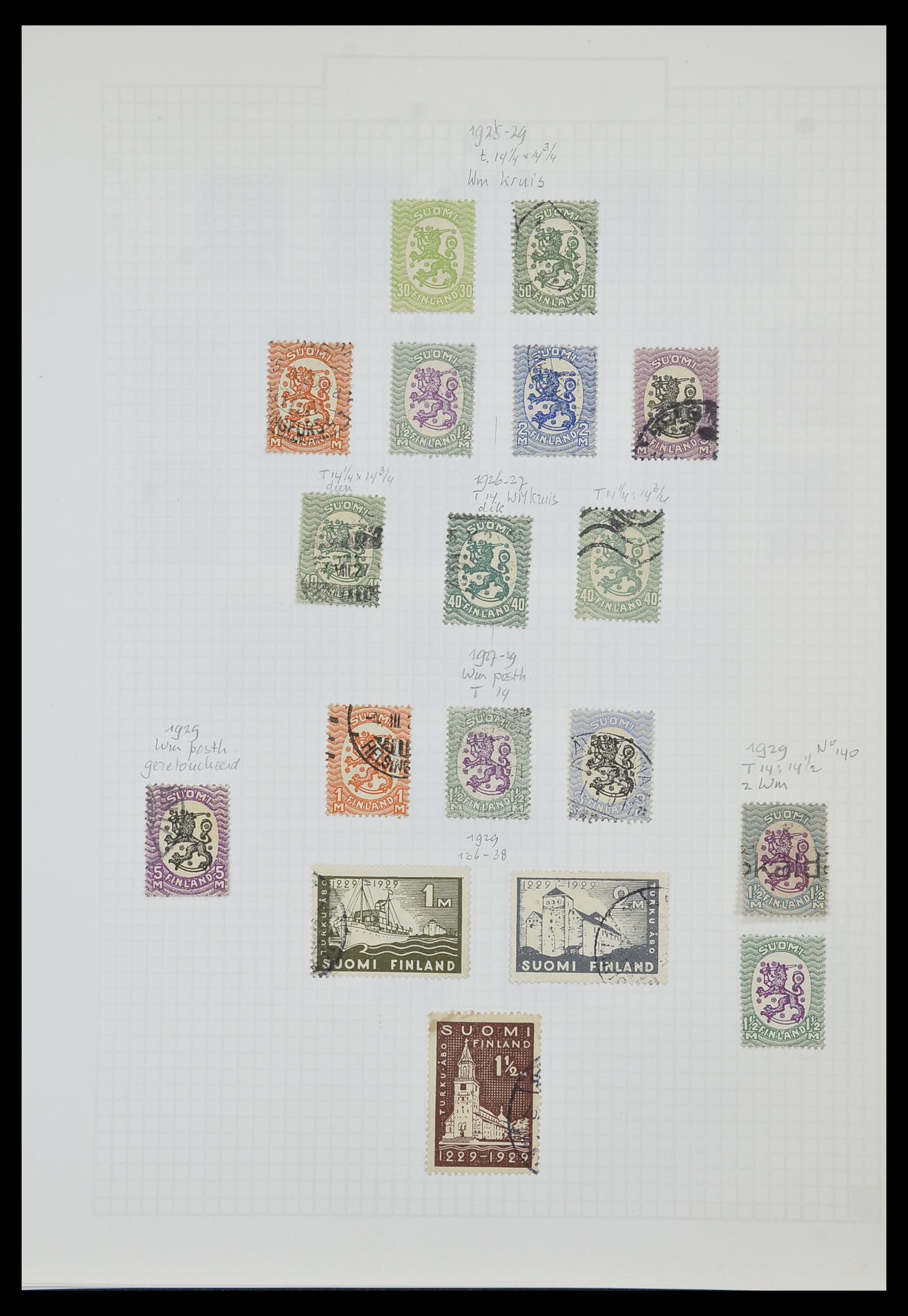 33980 007 - Postzegelverzameling 33980 Finland en Baltische Staten 1866-1990.