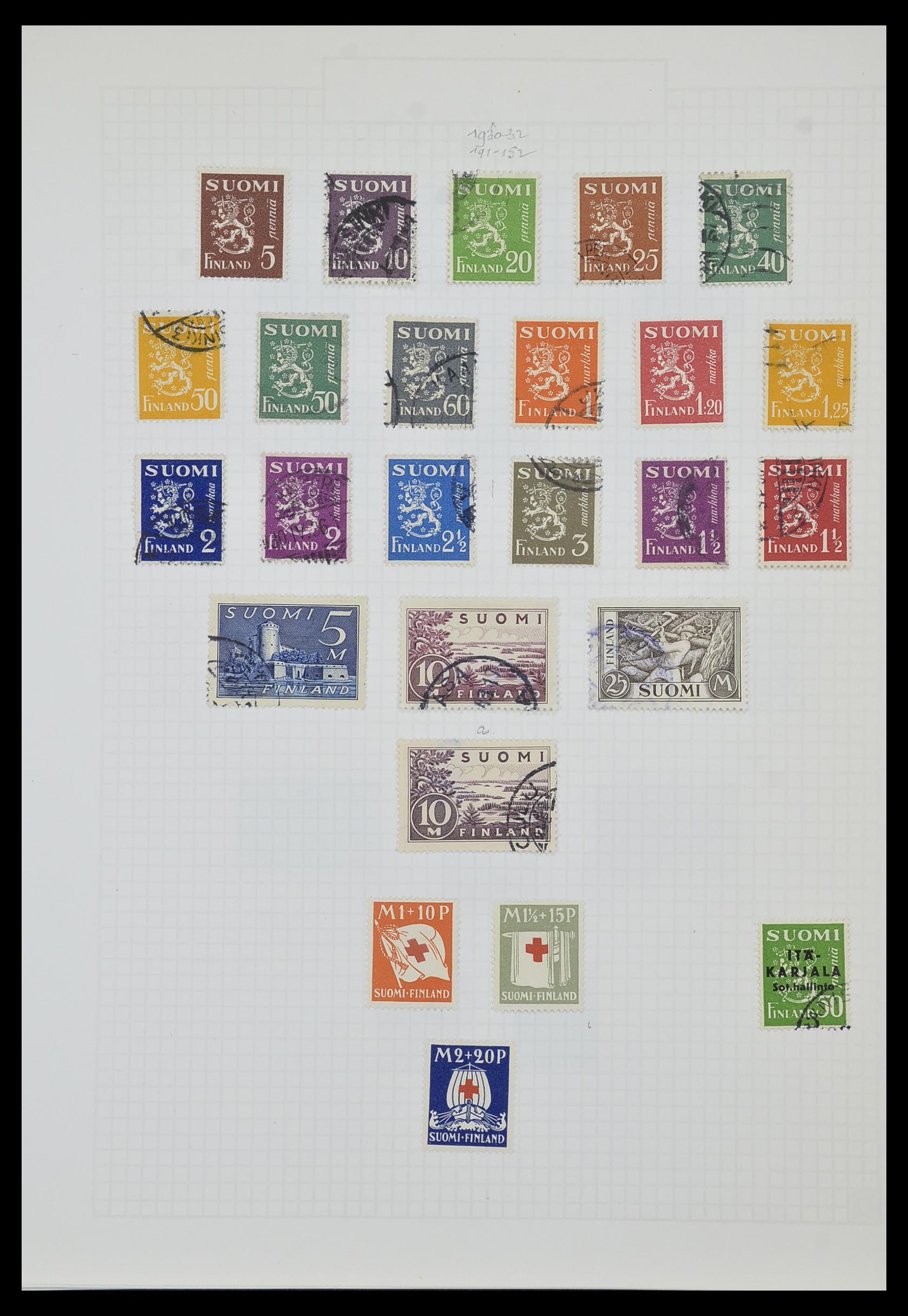33980 008 - Postzegelverzameling 33980 Finland en Baltische Staten 1866-1990.