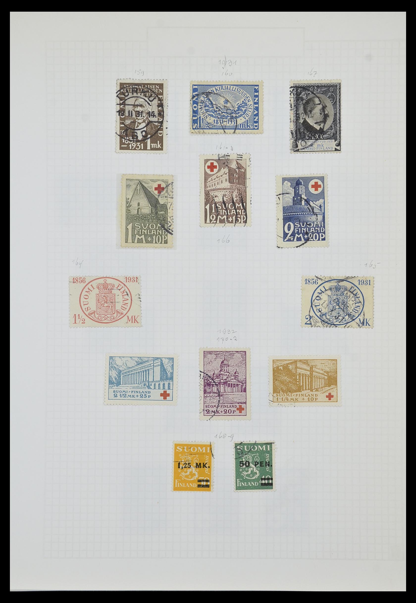 33980 009 - Postzegelverzameling 33980 Finland en Baltische Staten 1866-1990.