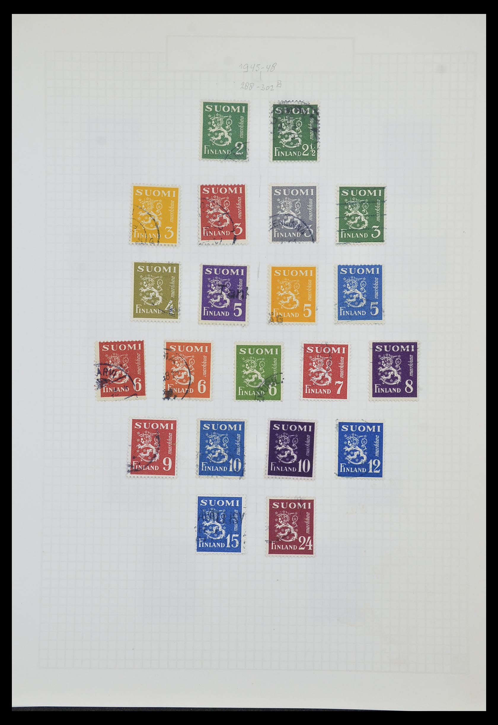 33980 017 - Postzegelverzameling 33980 Finland en Baltische Staten 1866-1990.