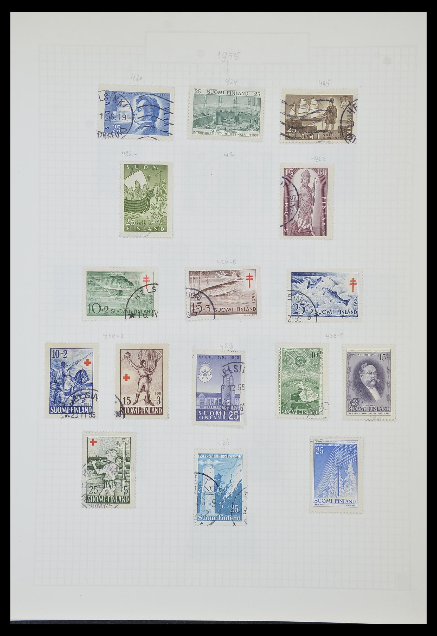 33980 025 - Postzegelverzameling 33980 Finland en Baltische Staten 1866-1990.