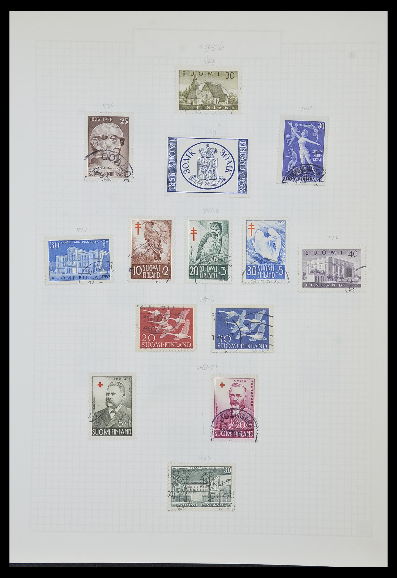33980 026 - Postzegelverzameling 33980 Finland en Baltische Staten 1866-1990.