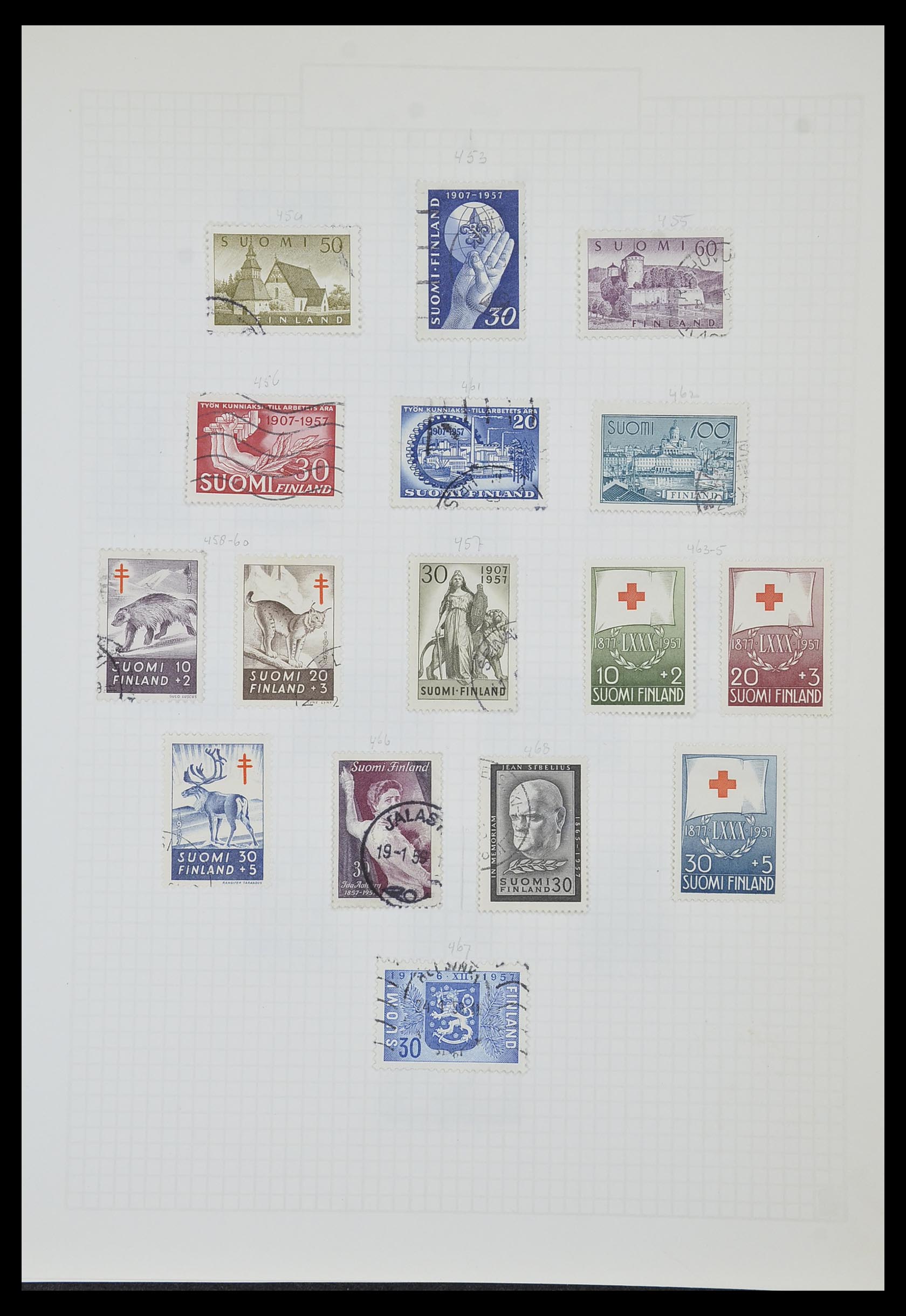33980 027 - Postzegelverzameling 33980 Finland en Baltische Staten 1866-1990.